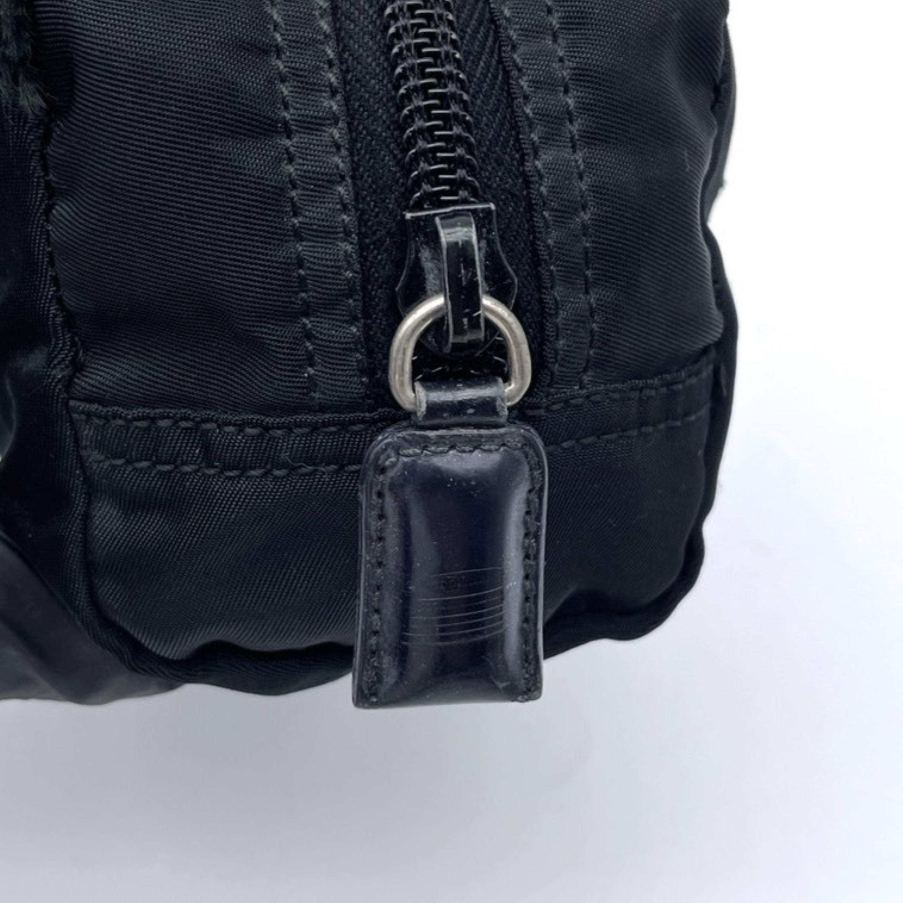 Nylon Triangle Logo Pouch — view 9