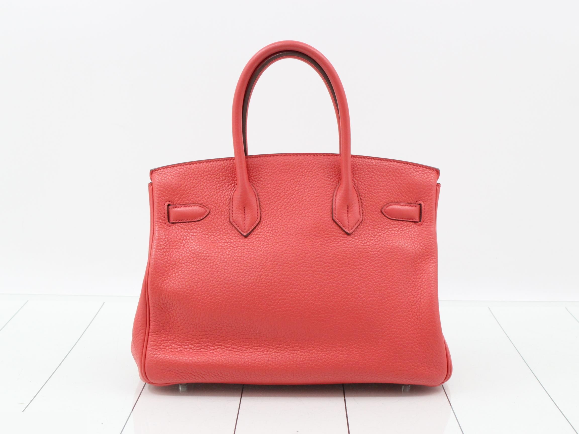 Birkin 30 Leather Handbag, N Stamp — view 3