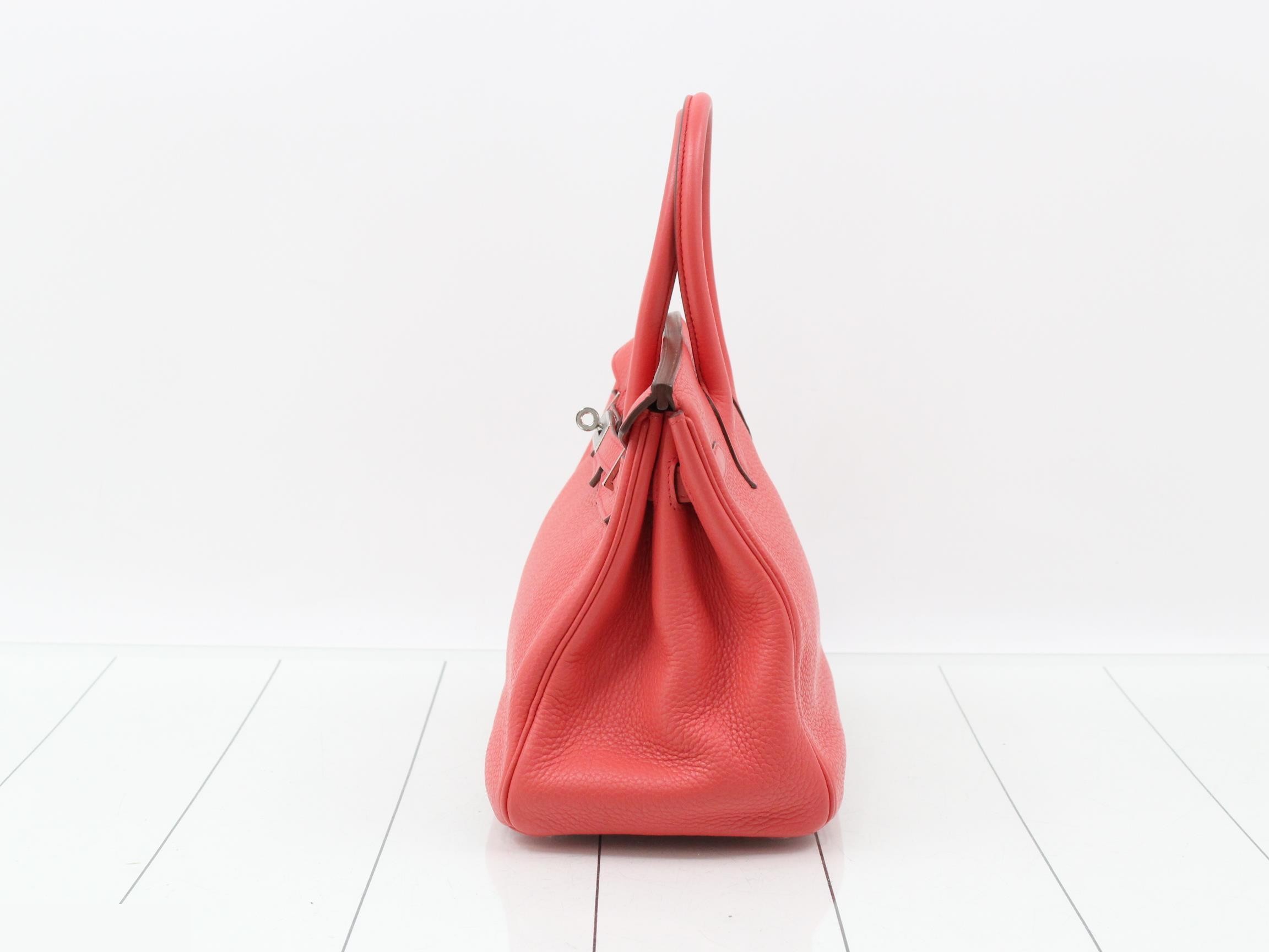 Birkin 30 Leather Handbag, N Stamp — view 4