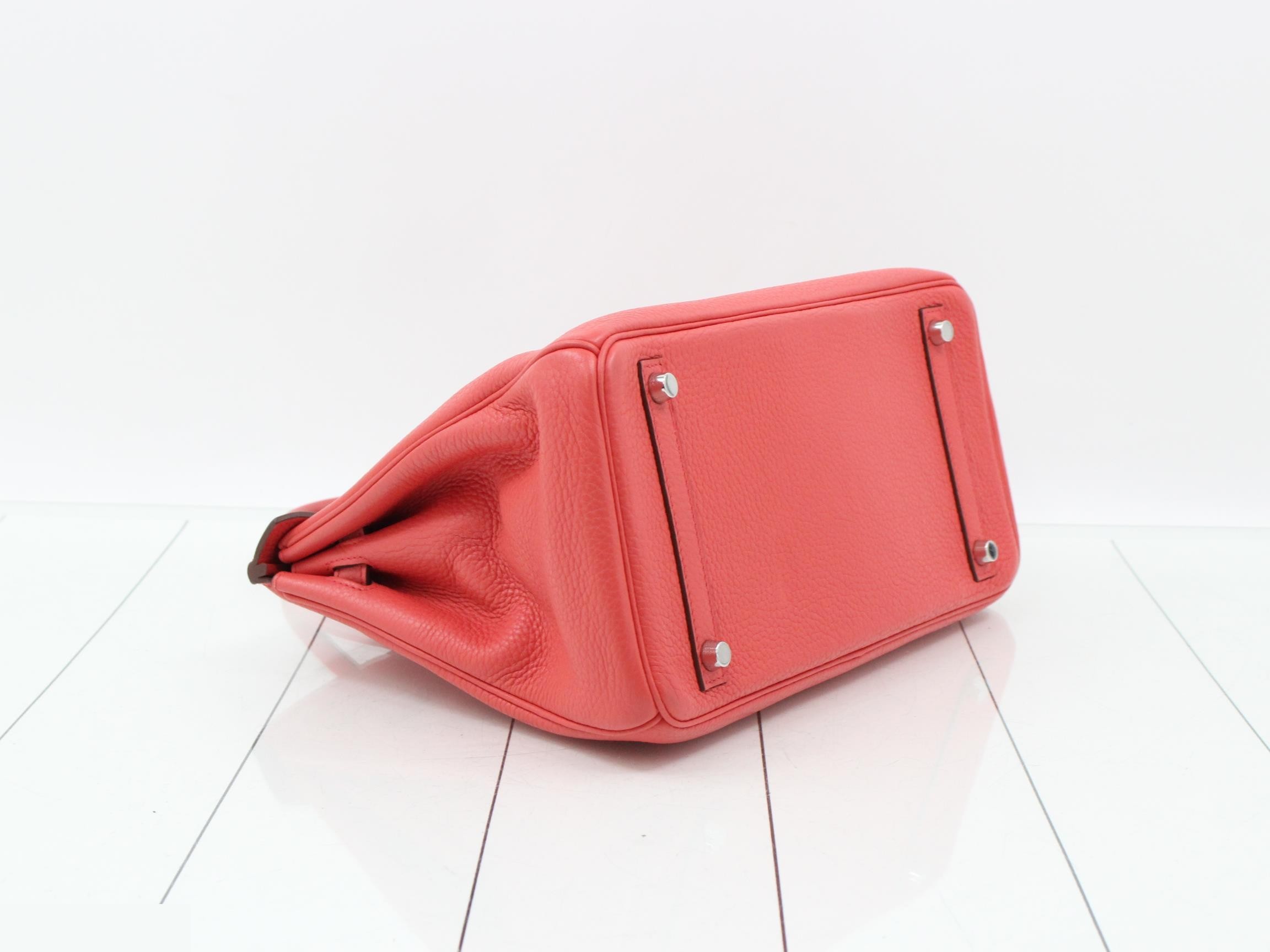 Birkin 30 Leather Handbag, N Stamp — view 6