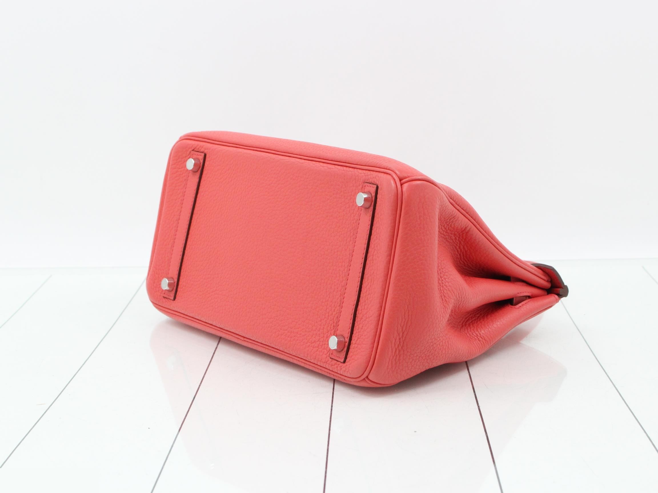 Birkin 30 Leather Handbag, N Stamp — view 7