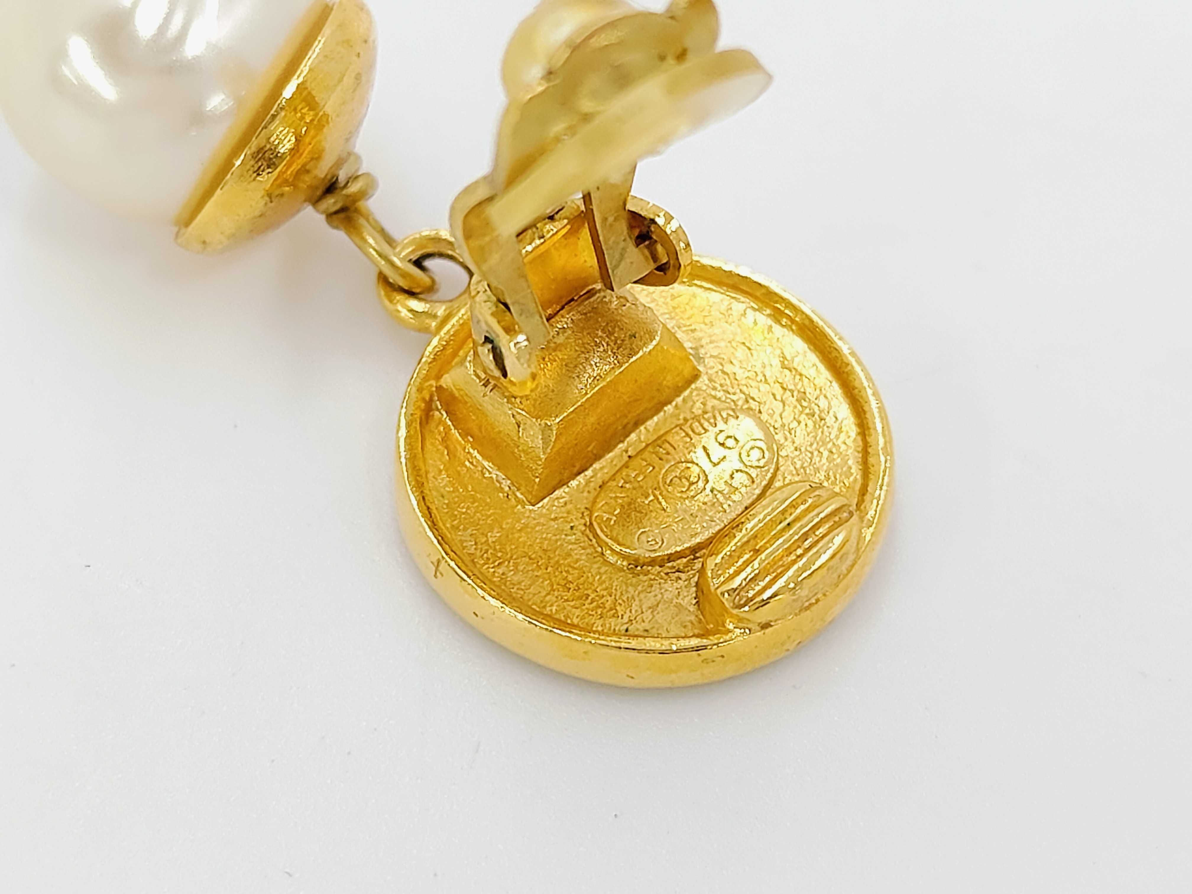 97A Coco Mark Pearl Earrings — view 5
