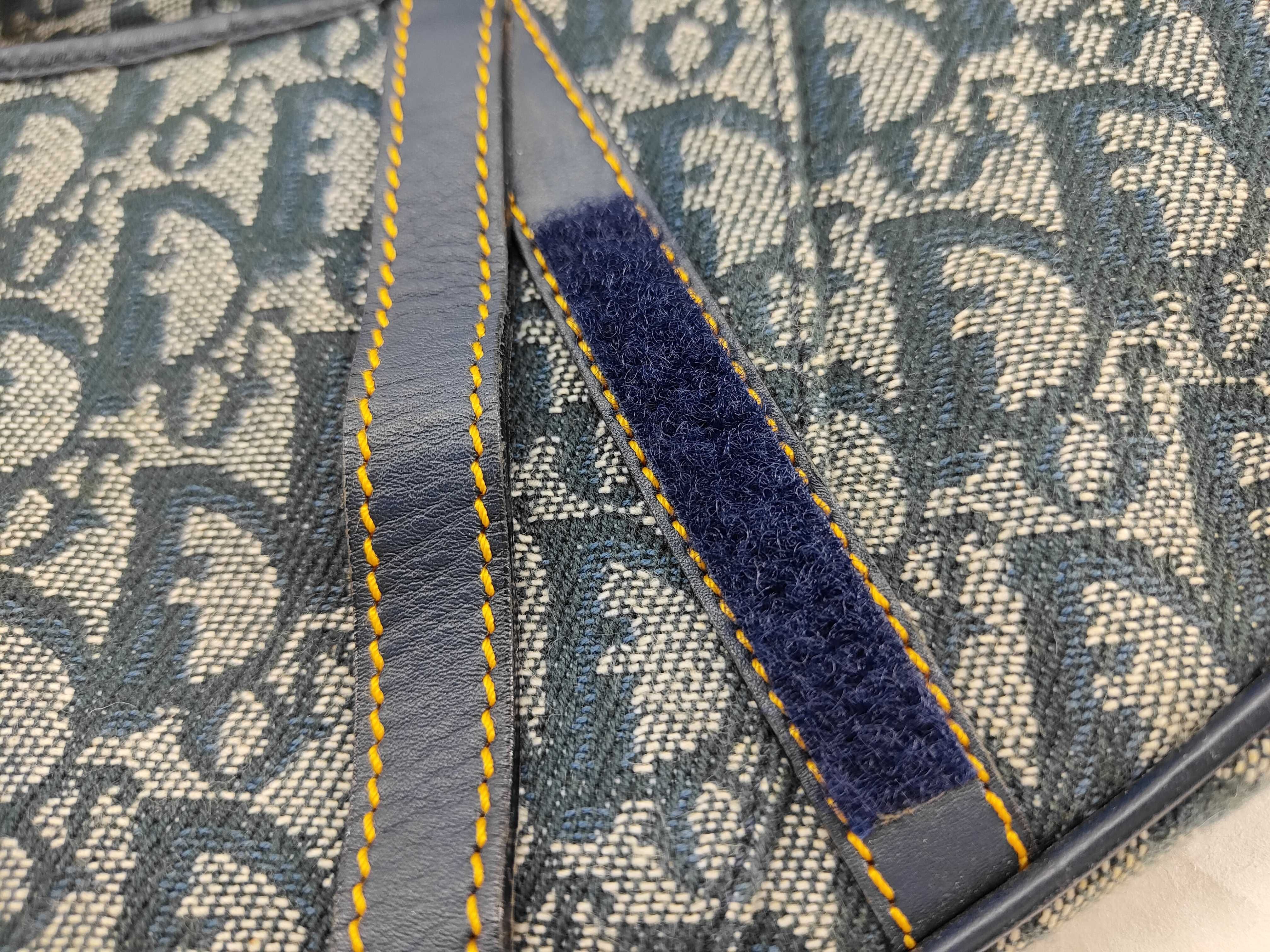 Trotter Dior Handbag Saddle Trotter Canvas Leather Shoulder Bag — view 14