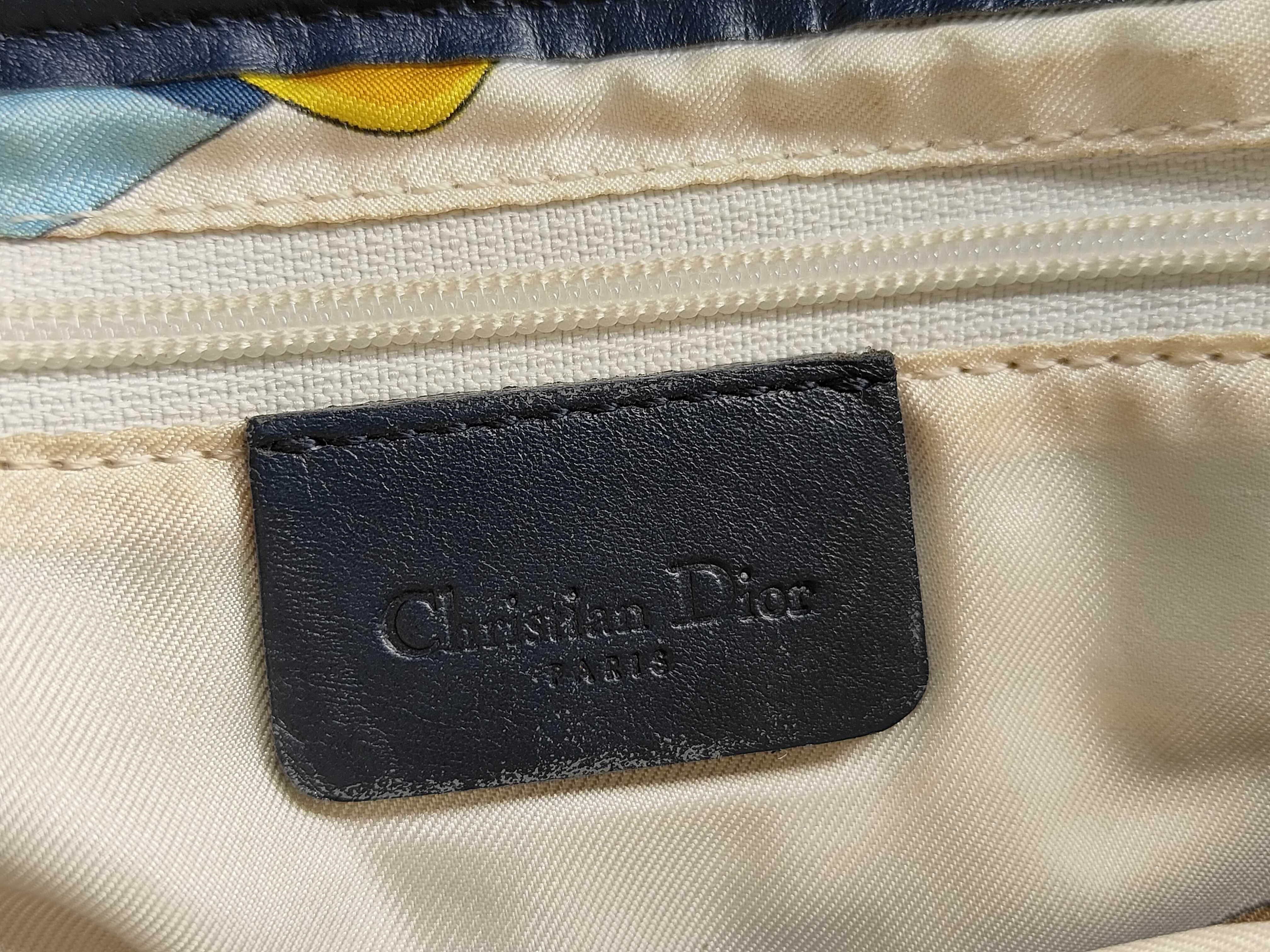 Trotter Dior Handbag Saddle Trotter Canvas Leather Shoulder Bag — view 9
