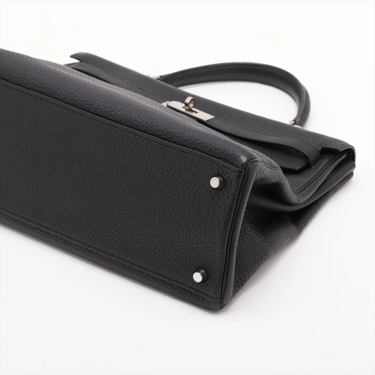 [Individually packaged] Hermes Kelly 35 Retourne Togo Black Silver Hardware N:2010 — view 3