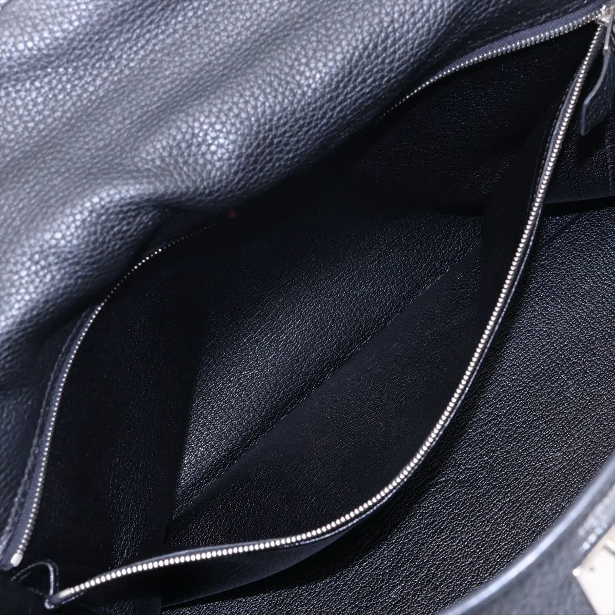 [Individually packaged] Hermes Kelly 35 Retourne Togo Black Silver Hardware N:2010 — view 9