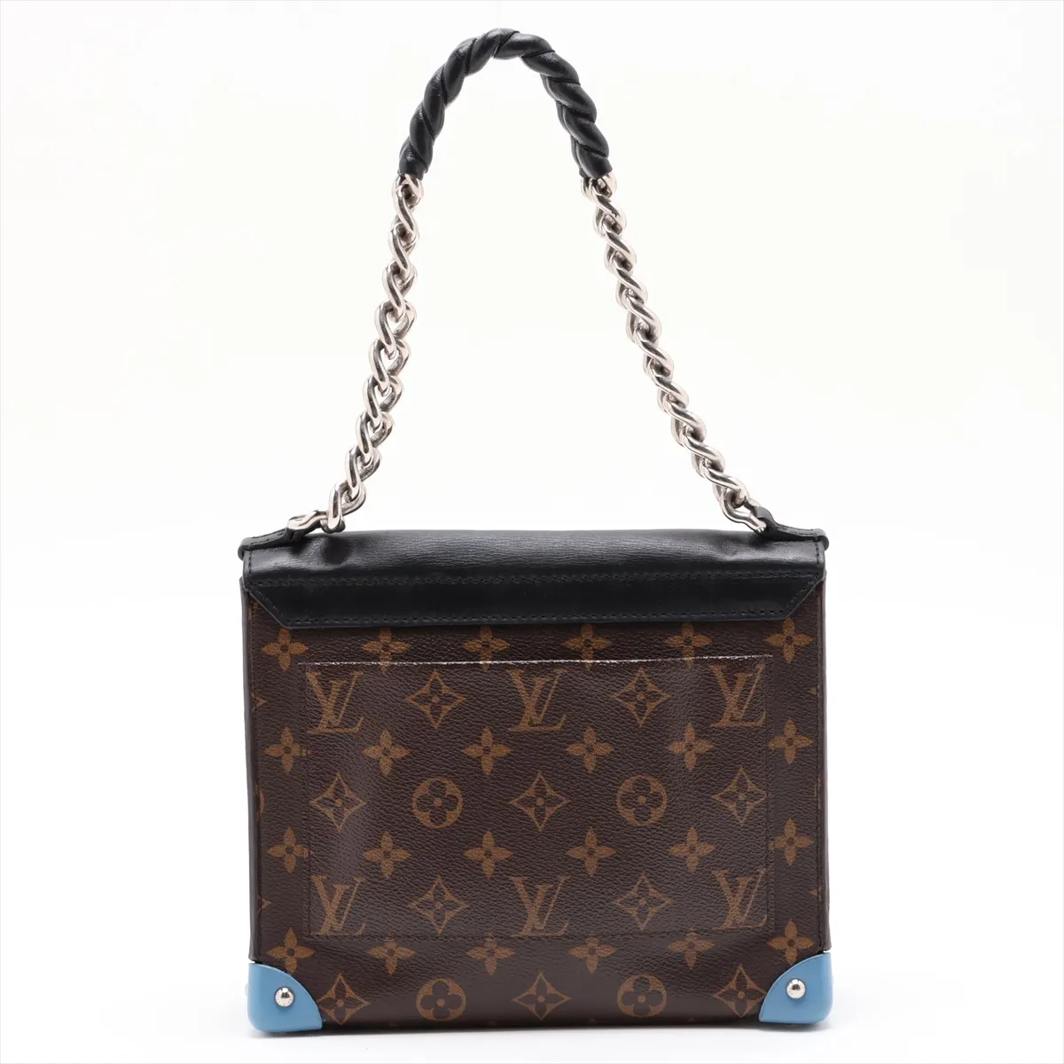 Monogram x Leather Pochette Mask GM M50130 FL4154 Brown x Black with Key — view 2