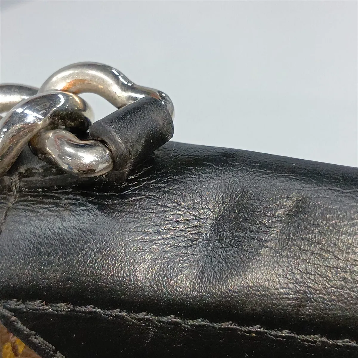Monogram x Leather Pochette Mask GM M50130 FL4154 Brown x Black with Key — view 11