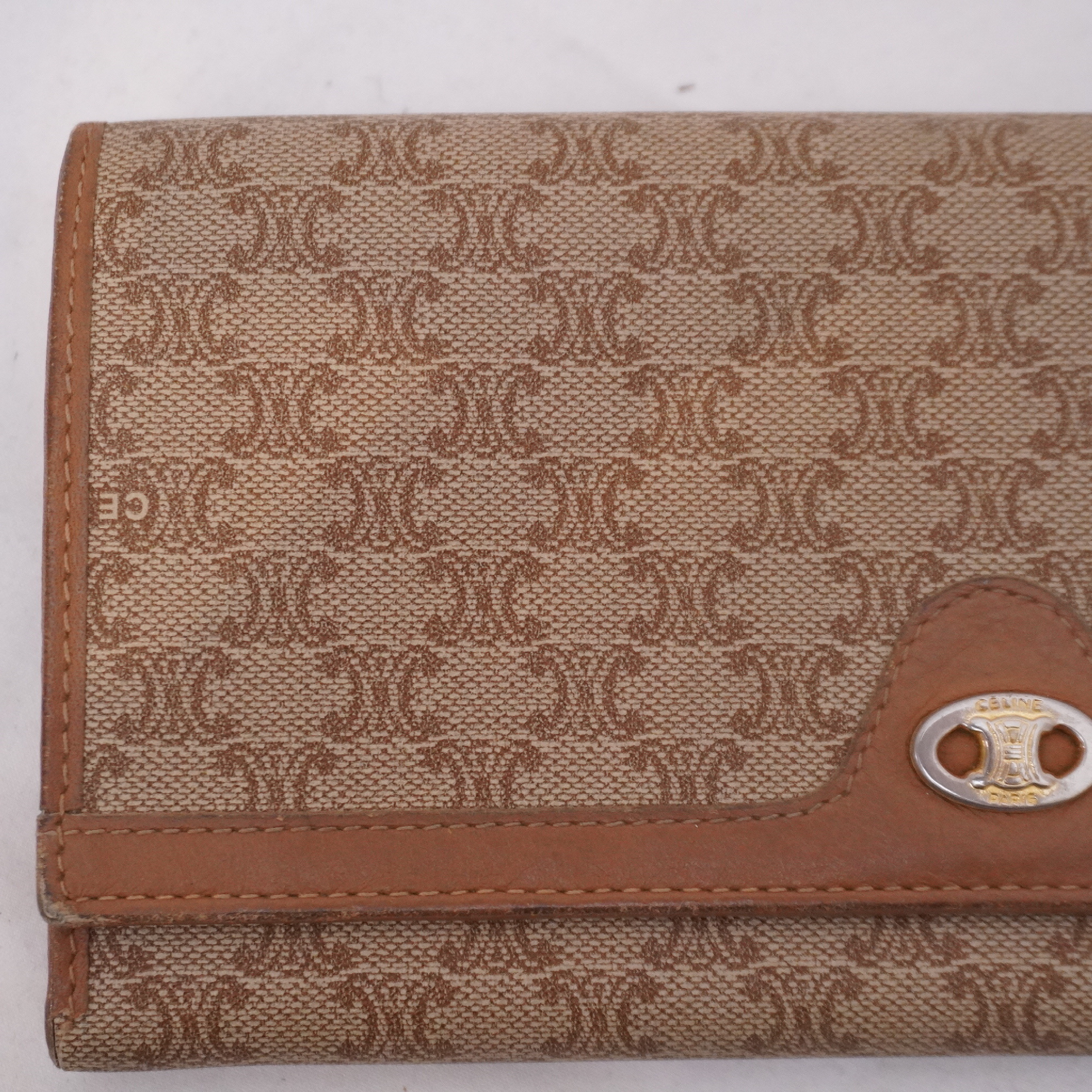 Long Wallet, Clasp Closure, Macadam Pattern — view 2