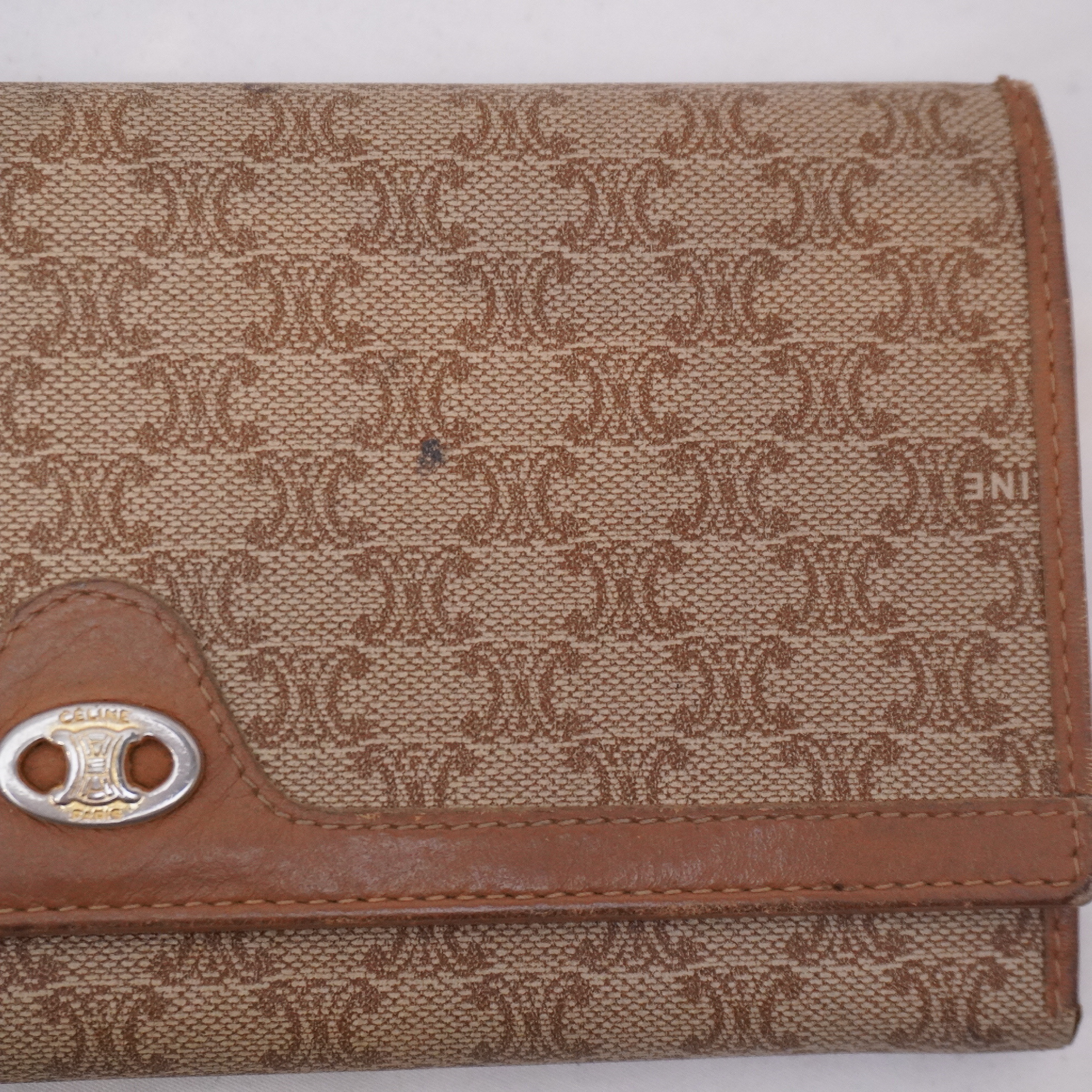 Long Wallet, Clasp Closure, Macadam Pattern — view 3