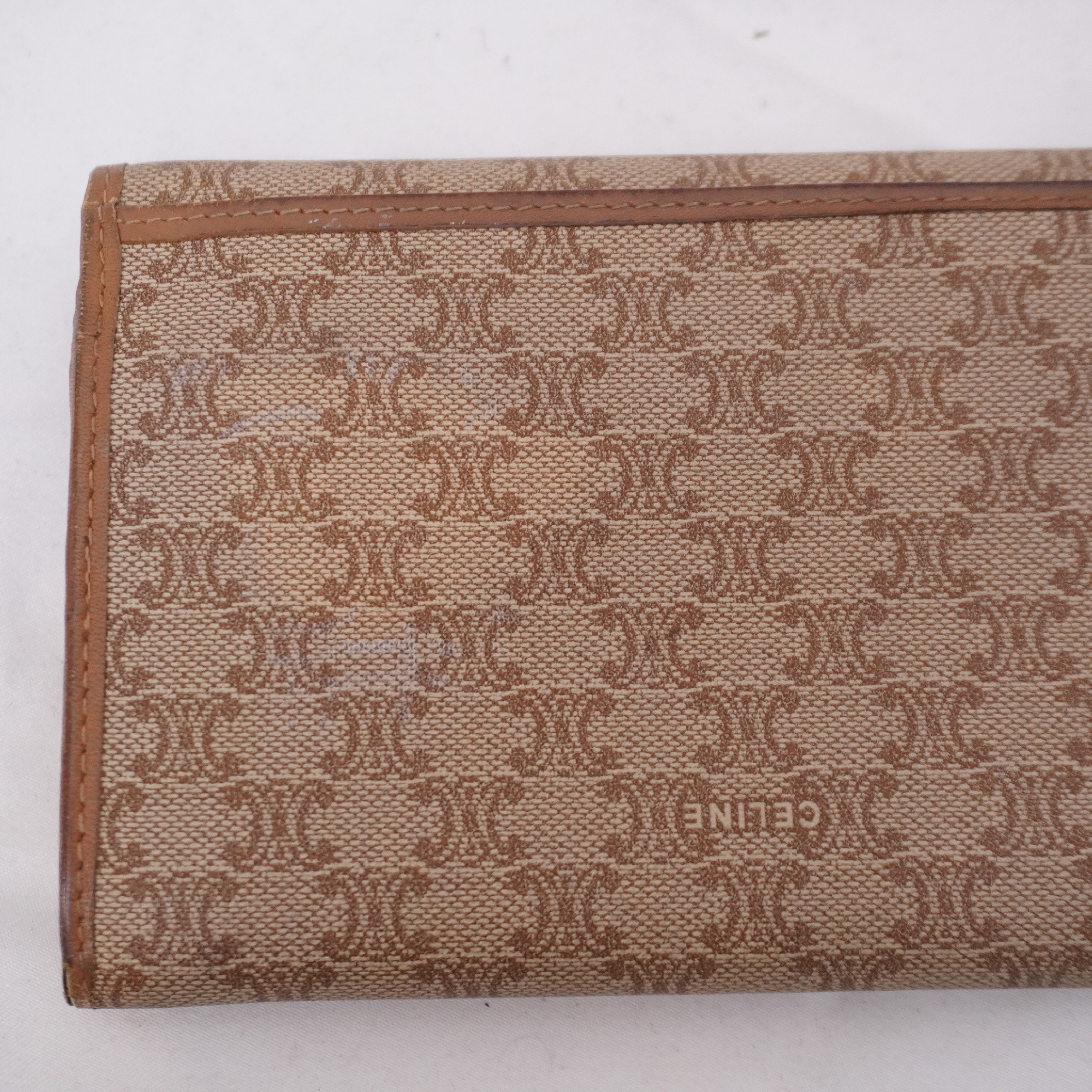 Long Wallet, Clasp Closure, Macadam Pattern — view 6