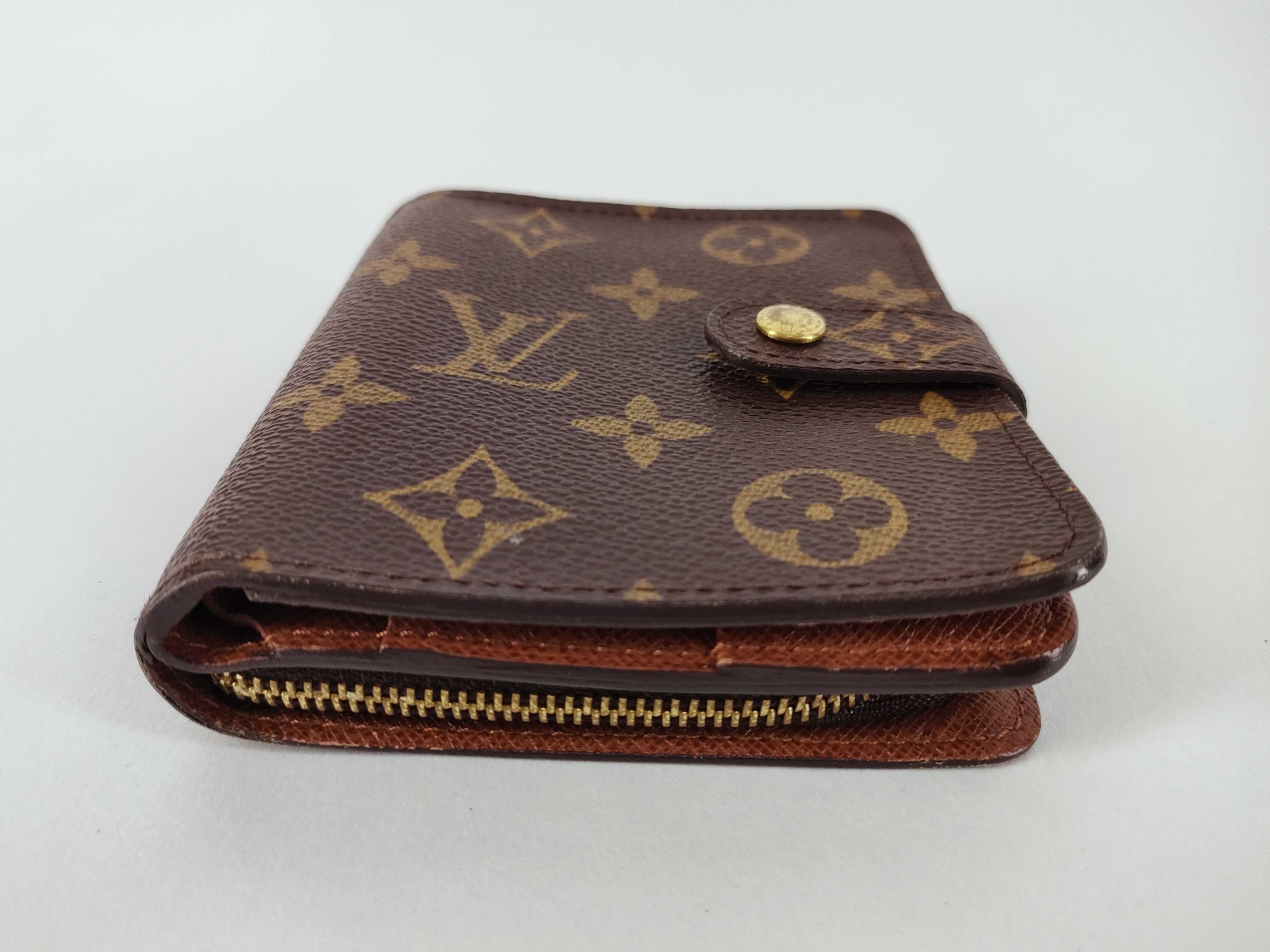 Monogram Louis Vuitton Monogram Compact Zip Wallet — view 4