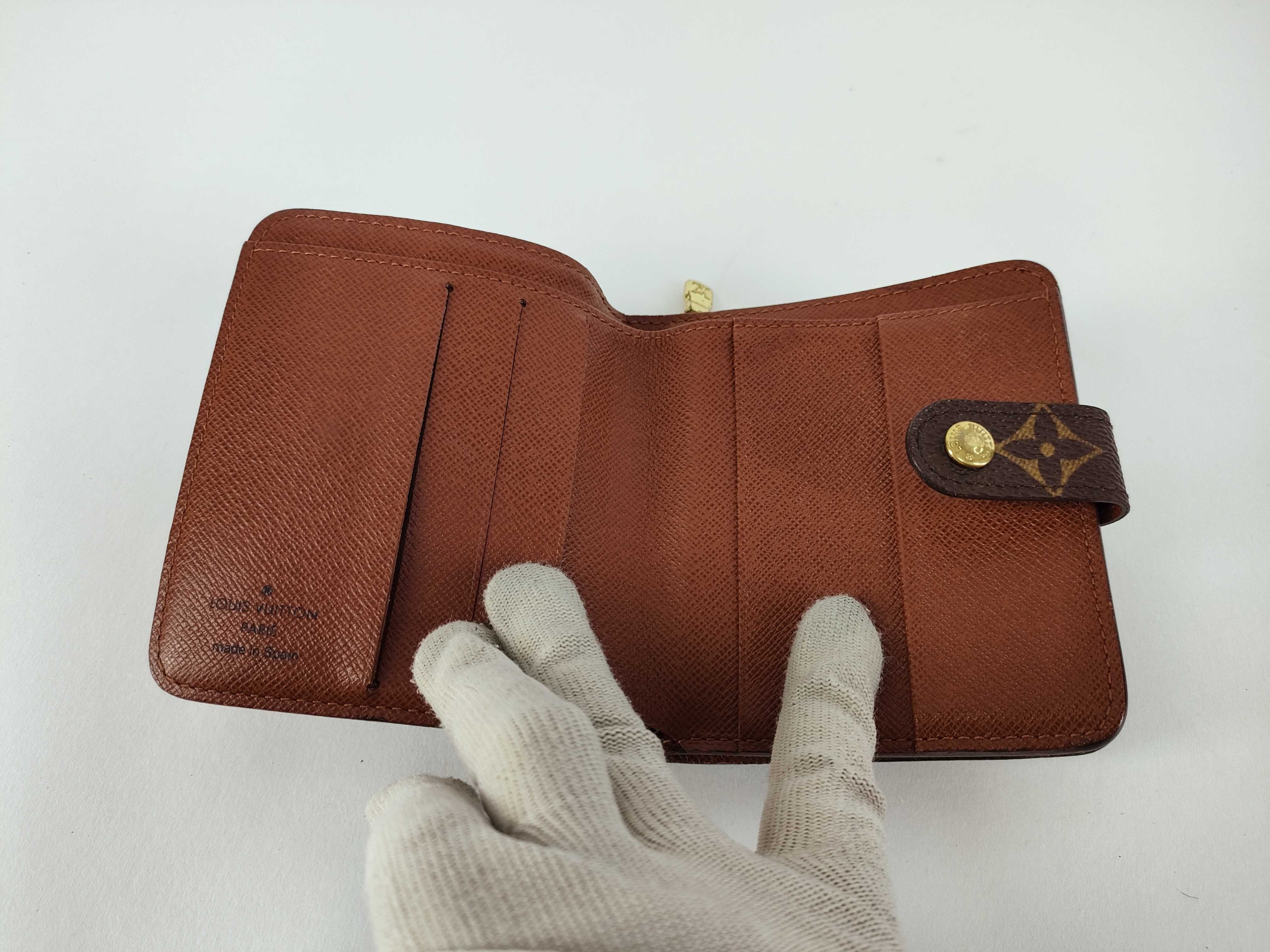Monogram Louis Vuitton Monogram Compact Zip Wallet — view 7