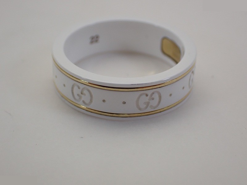 Ceramic 750 Icon Ring, Size #22, 5.2g — view 2