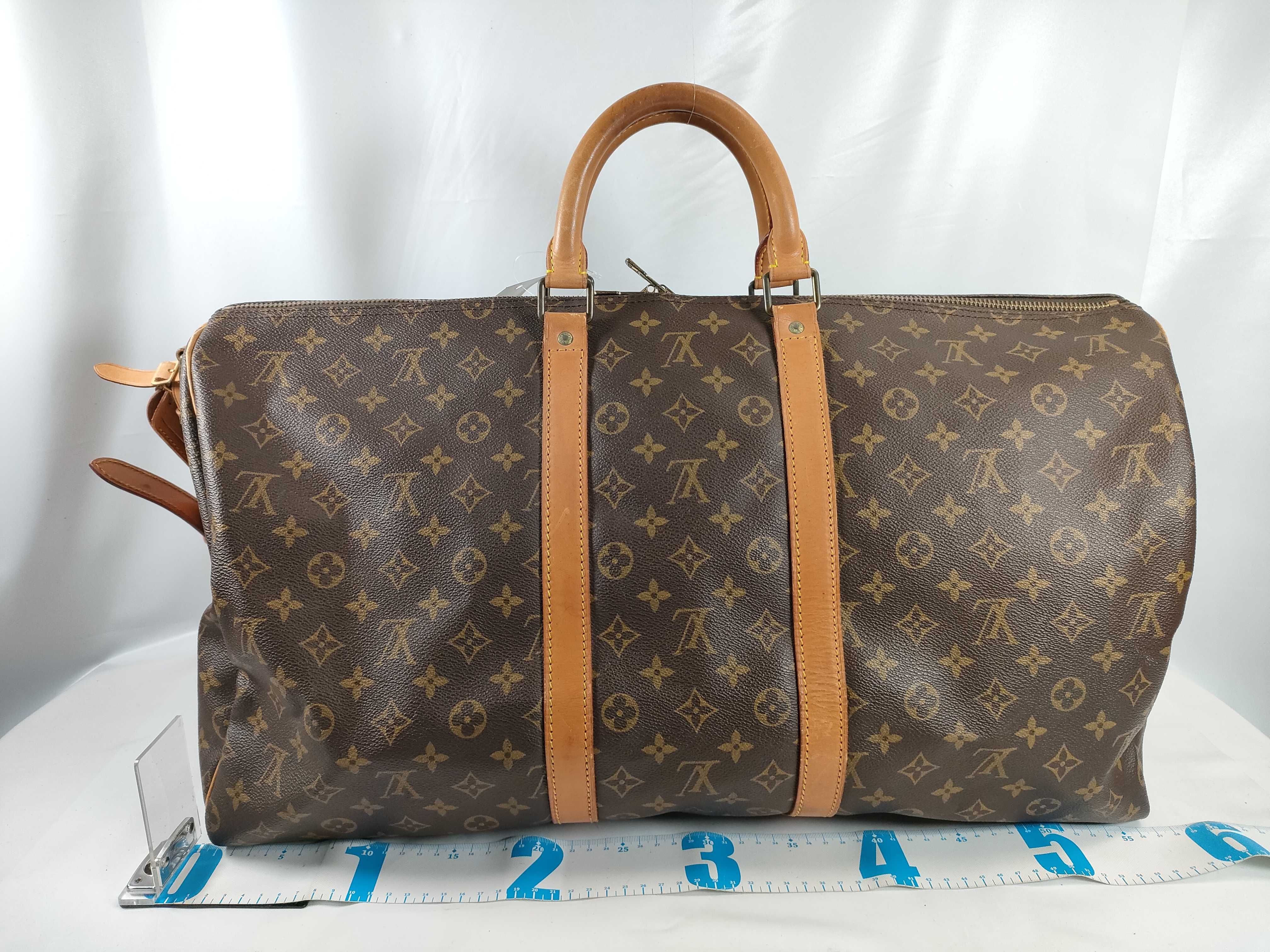 Monogram M41414 Keepall Bandoulière 55 Boston Bag (Some screws are aftermarket) — view 2