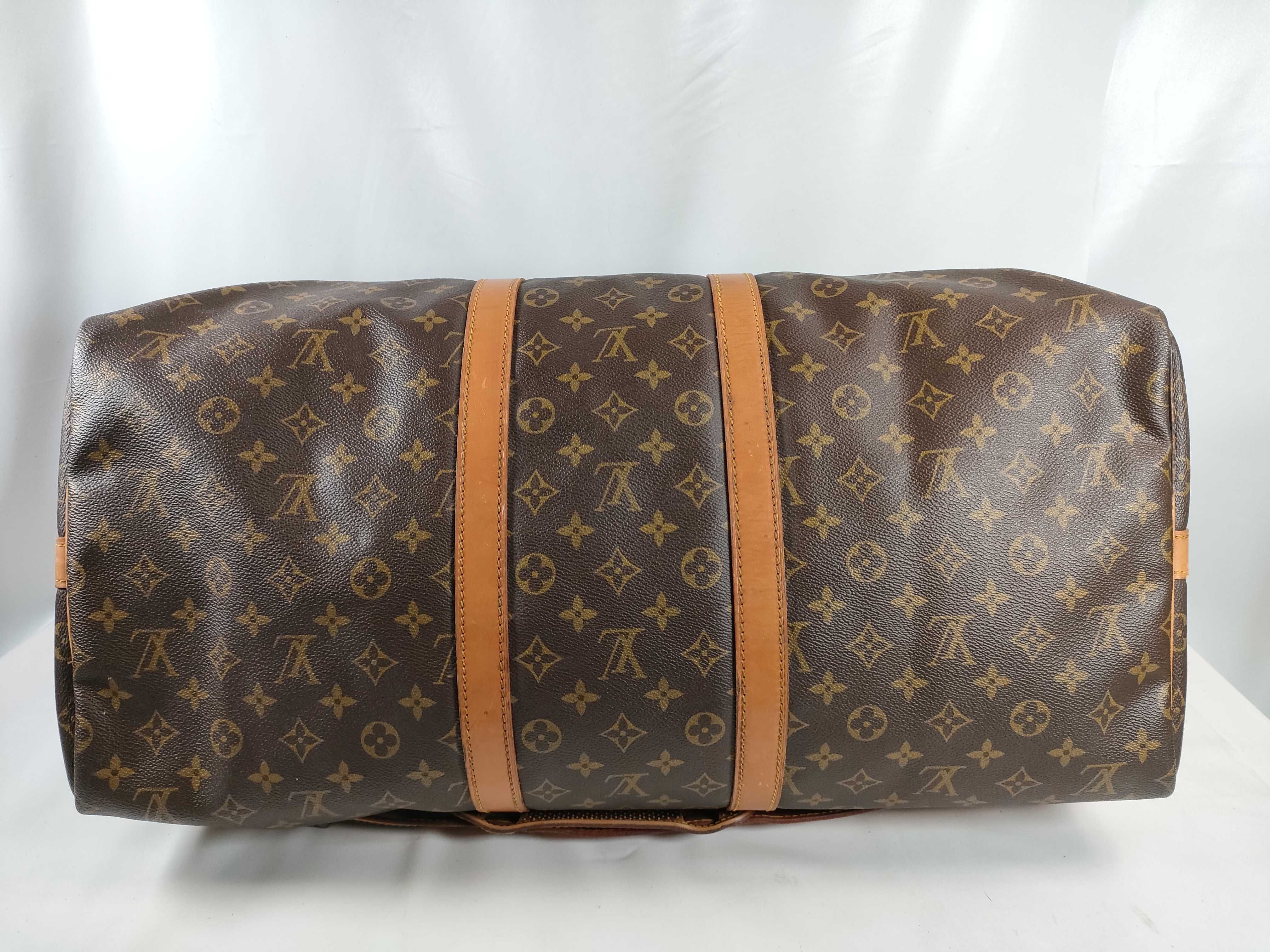 Monogram M41414 Keepall Bandoulière 55 Boston Bag (Some screws are aftermarket) — view 7