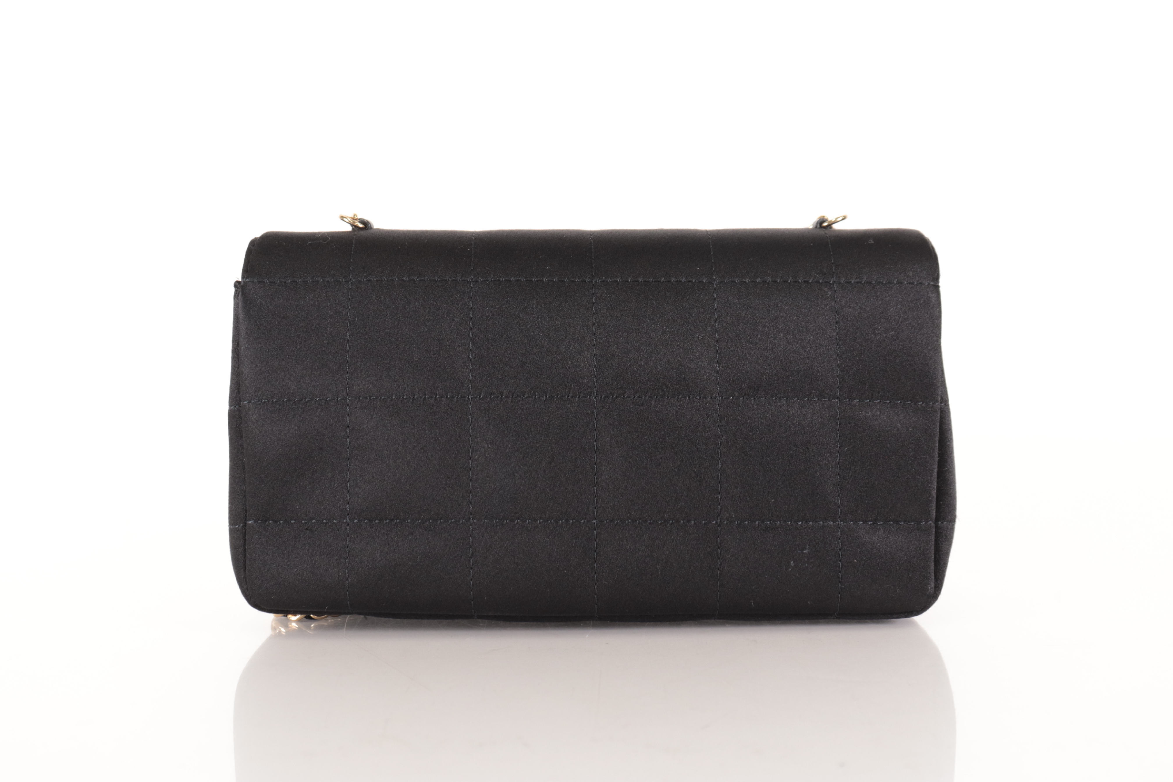 Chocolate Bar Satin Mini Chain Shoulder Bag (Serial No. 13) — view 3