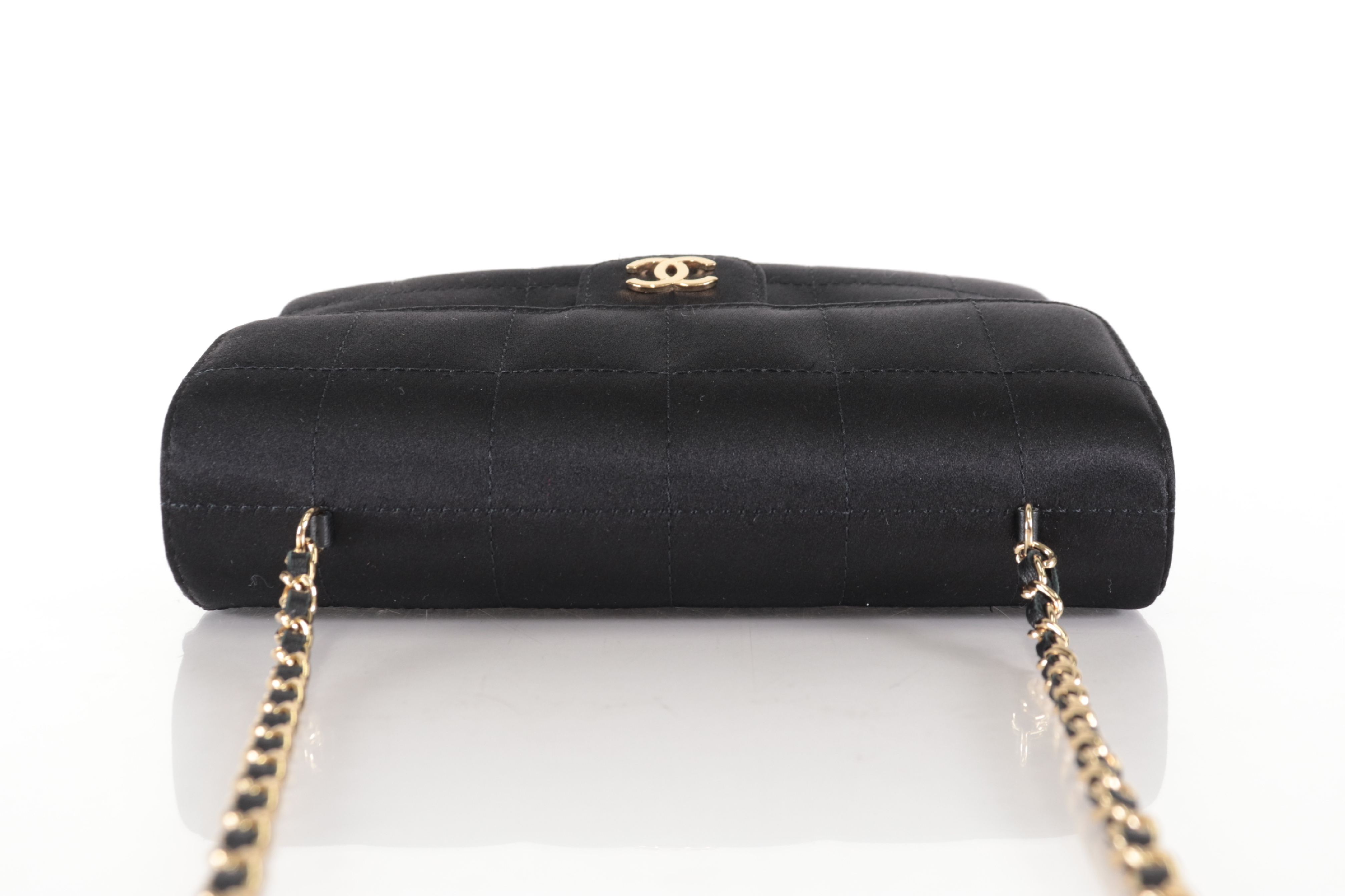 Chocolate Bar Satin Mini Chain Shoulder Bag (Serial No. 13) — view 6