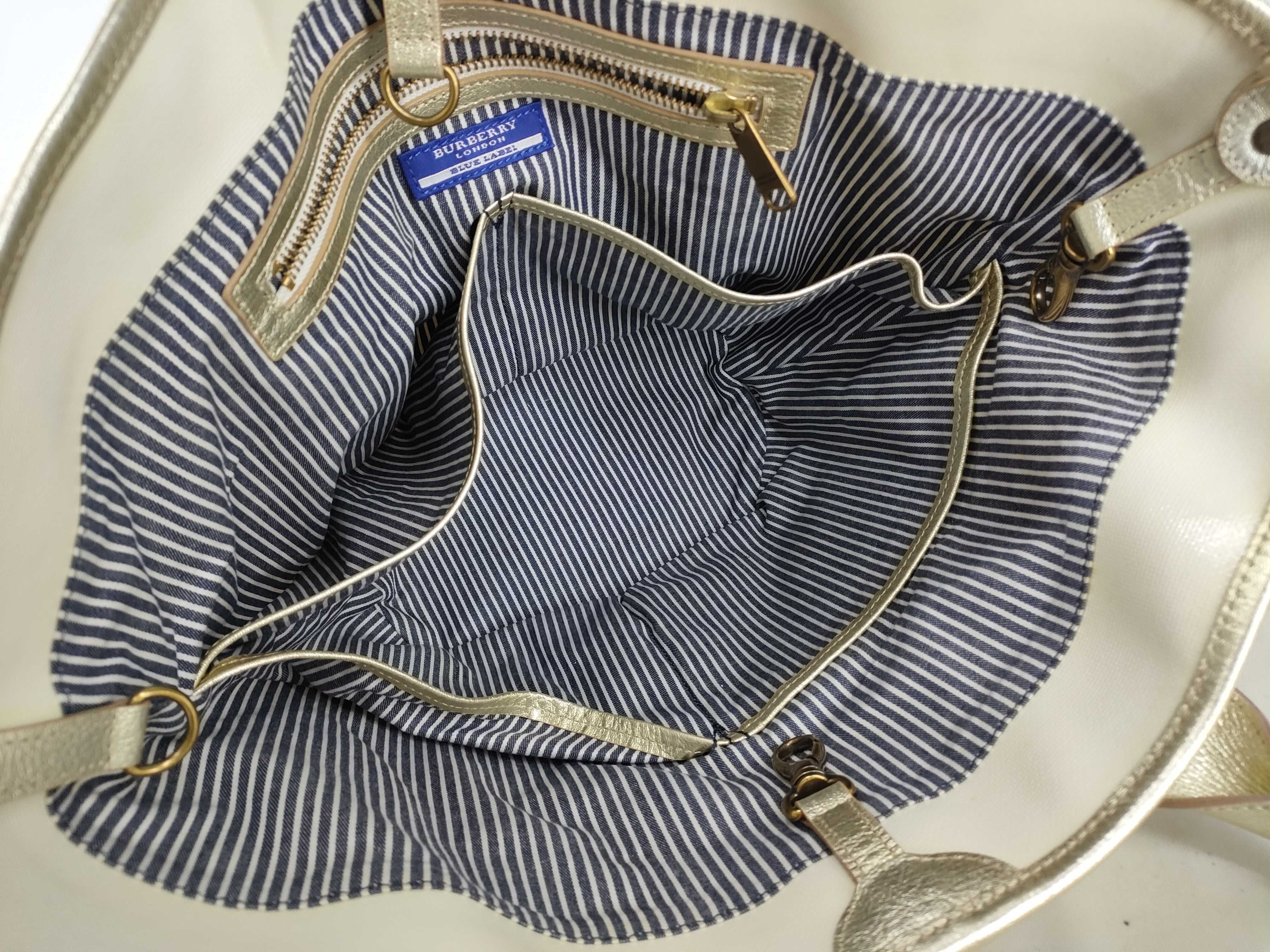 Blue Label Tote Bag with Heart Charm (Handbag) — view 8