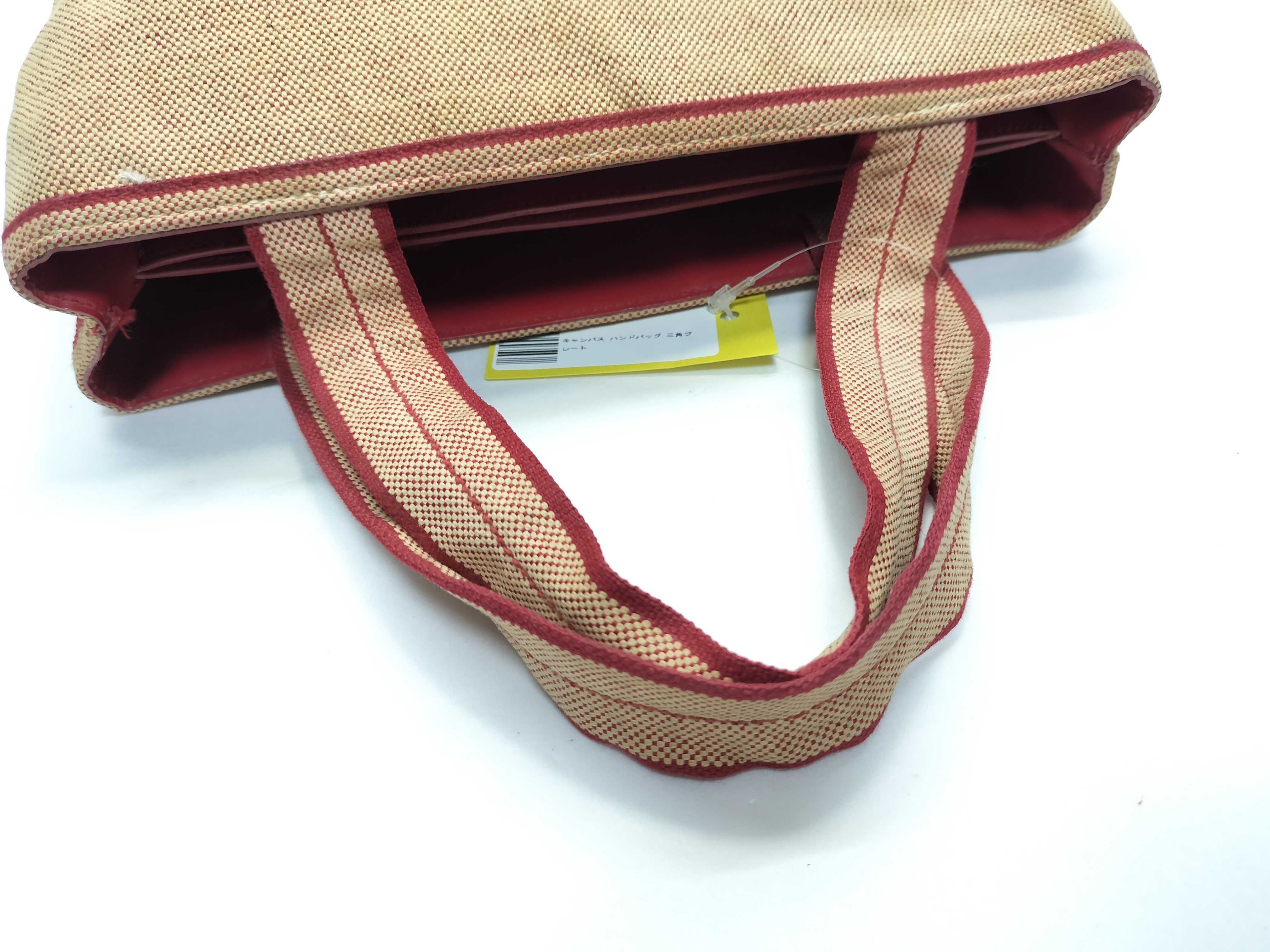 Canvas Handbag Triangle Plate Tote Bag — view 5