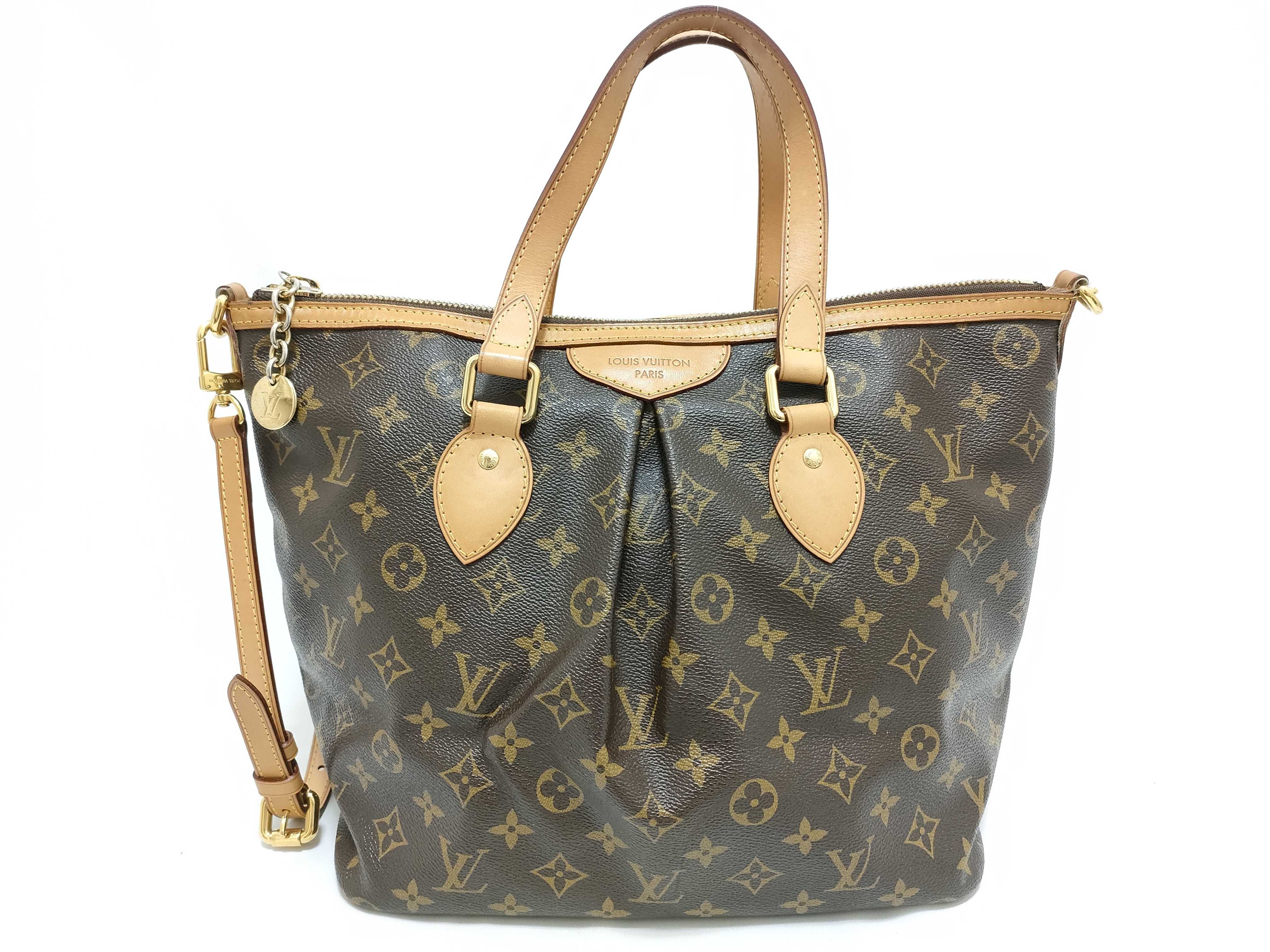 Brown Monogram M40145 Palermo PM Tote Bag