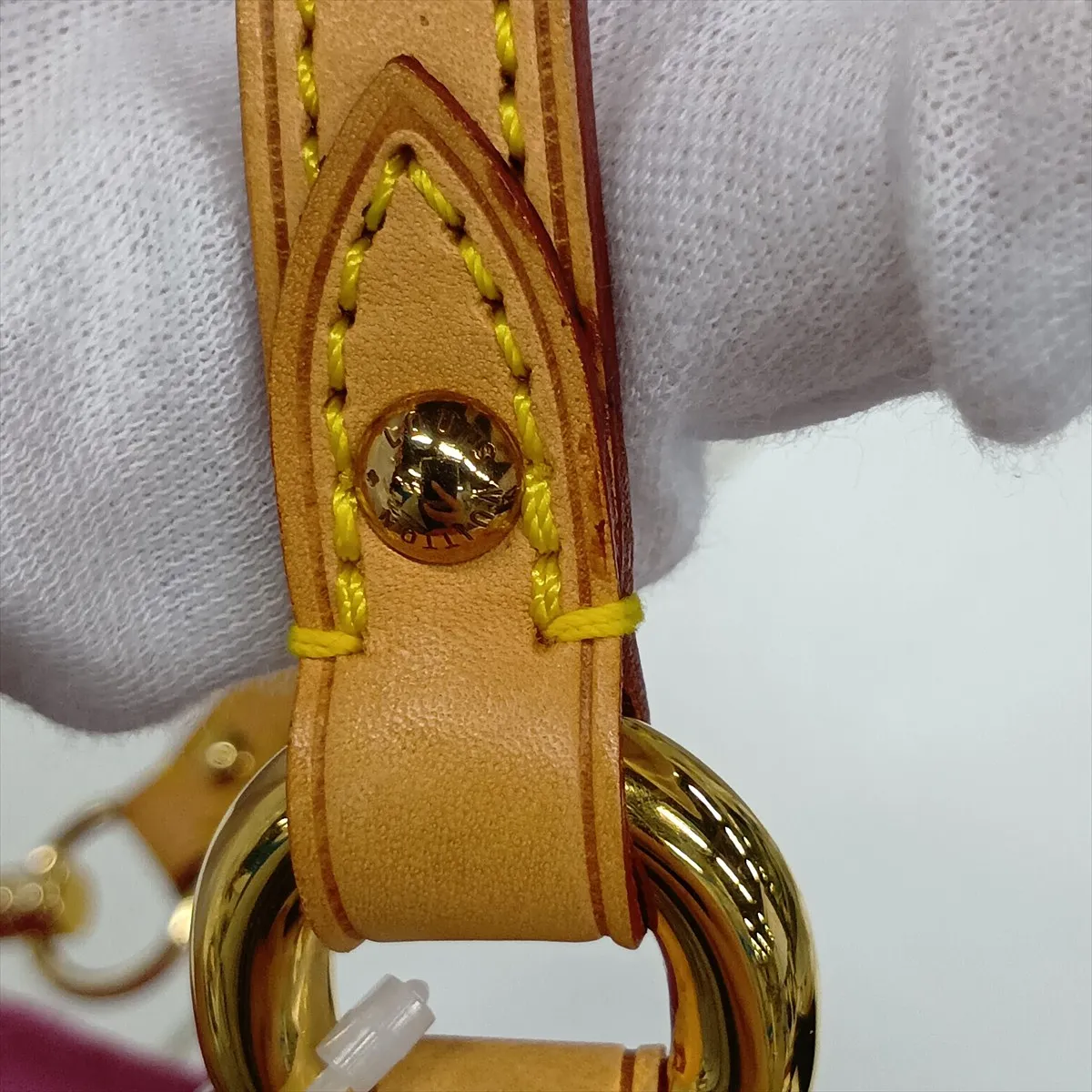 Monogram Denim Mini Pleaty M95216 SD0046 Pink x White — view 14