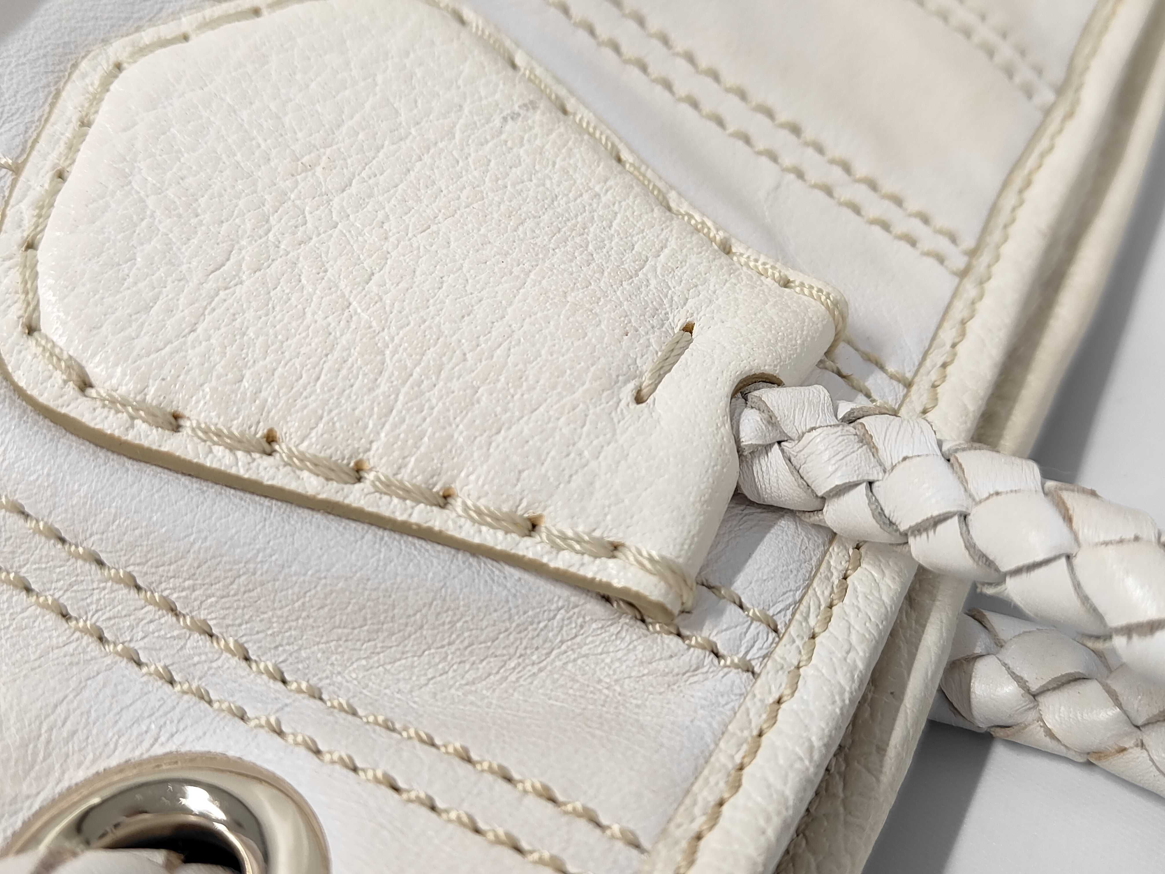 Leather Tote Bag, White Tote Bag — view 7