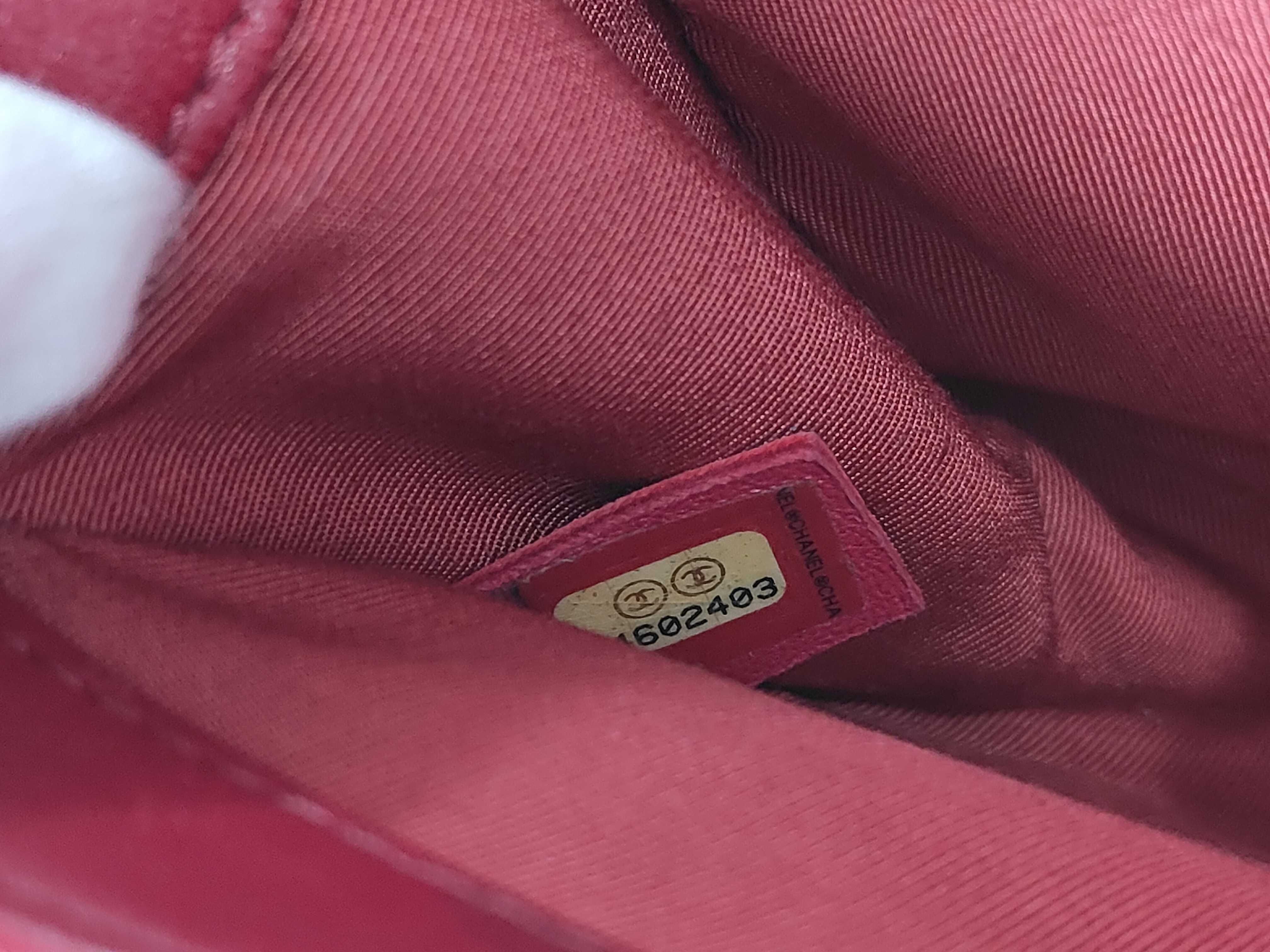 Lambskin Boy Chanel Shoulder Bag with Gold Hardware, Red, Serial Number 24 — view 11