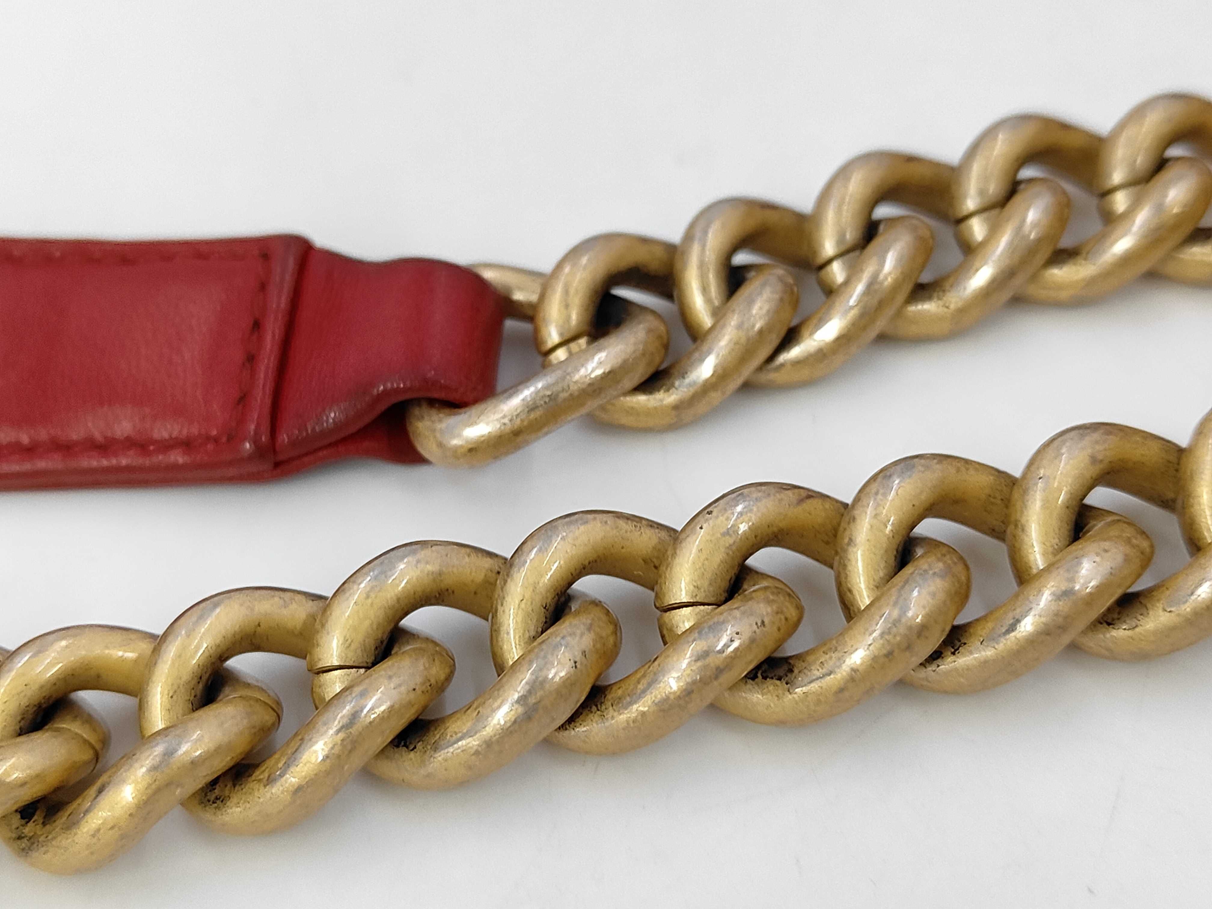 Lambskin Boy Chanel Shoulder Bag with Gold Hardware, Red, Serial Number 24 — view 4