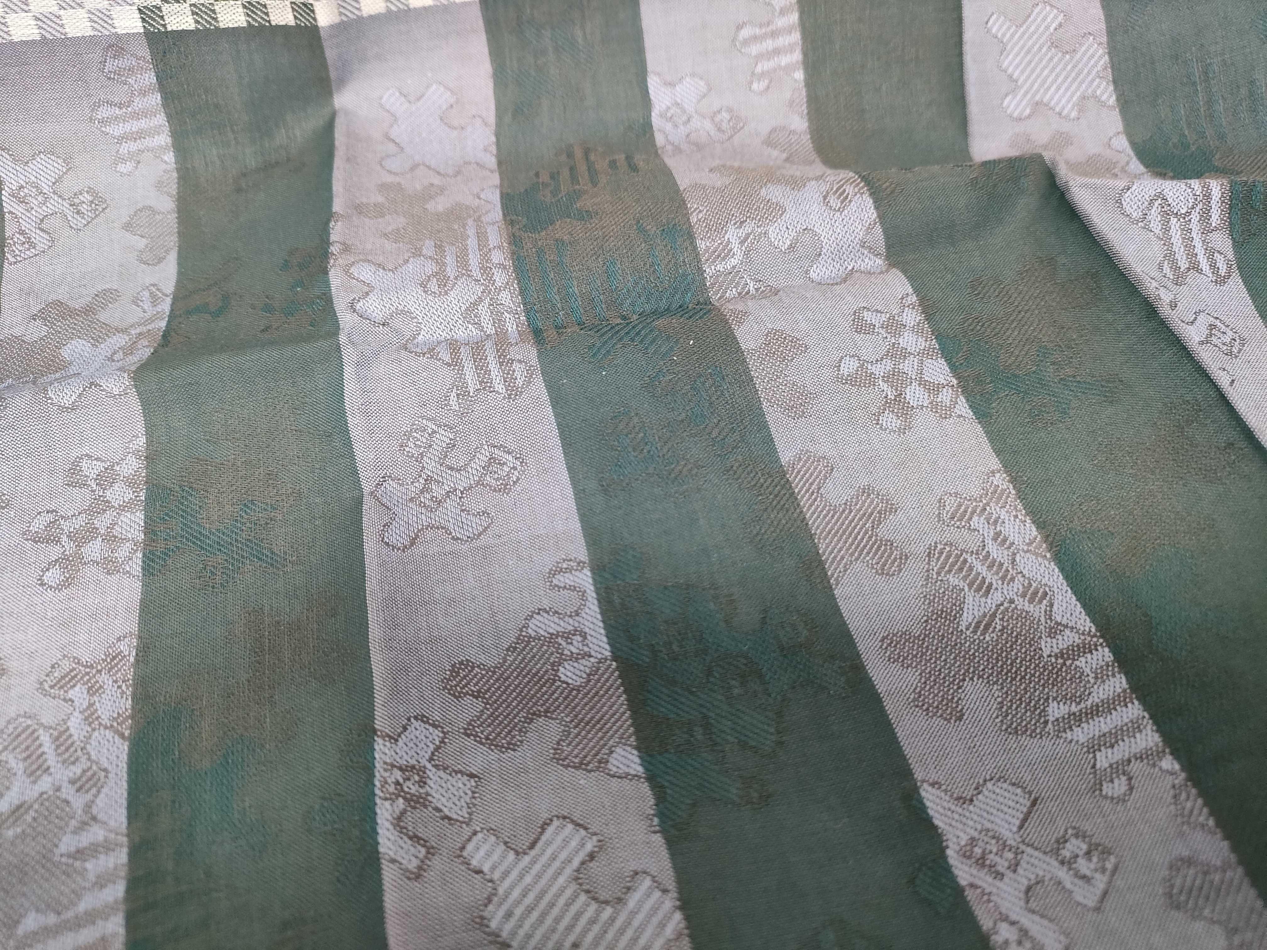 (Fendi) Unused, with sticker, handkerchief/scarf, jigsaw puzzle pattern, green, other accessories. — view 3