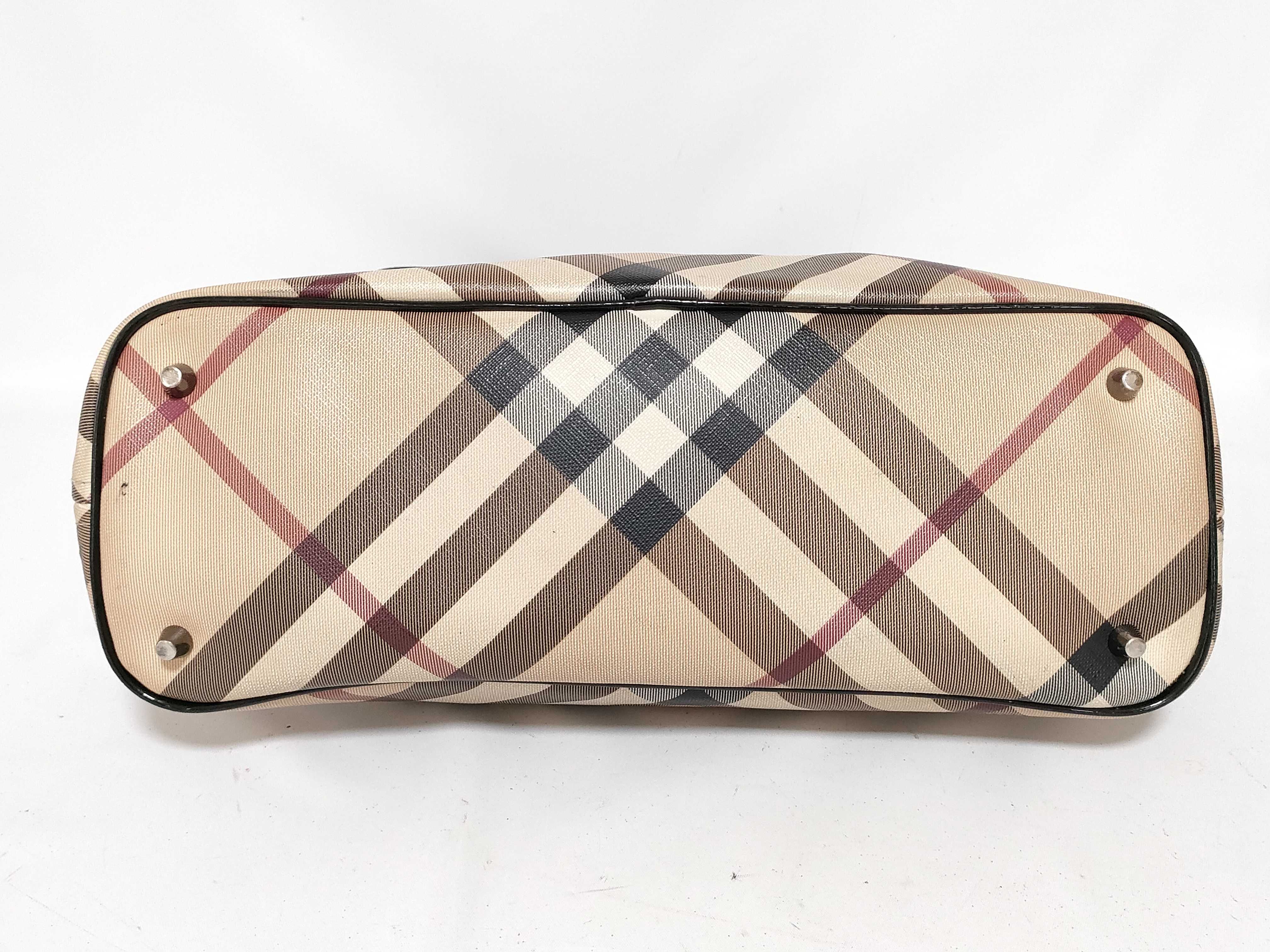 Nova Check Pattern Enamel Tote Bag — view 8