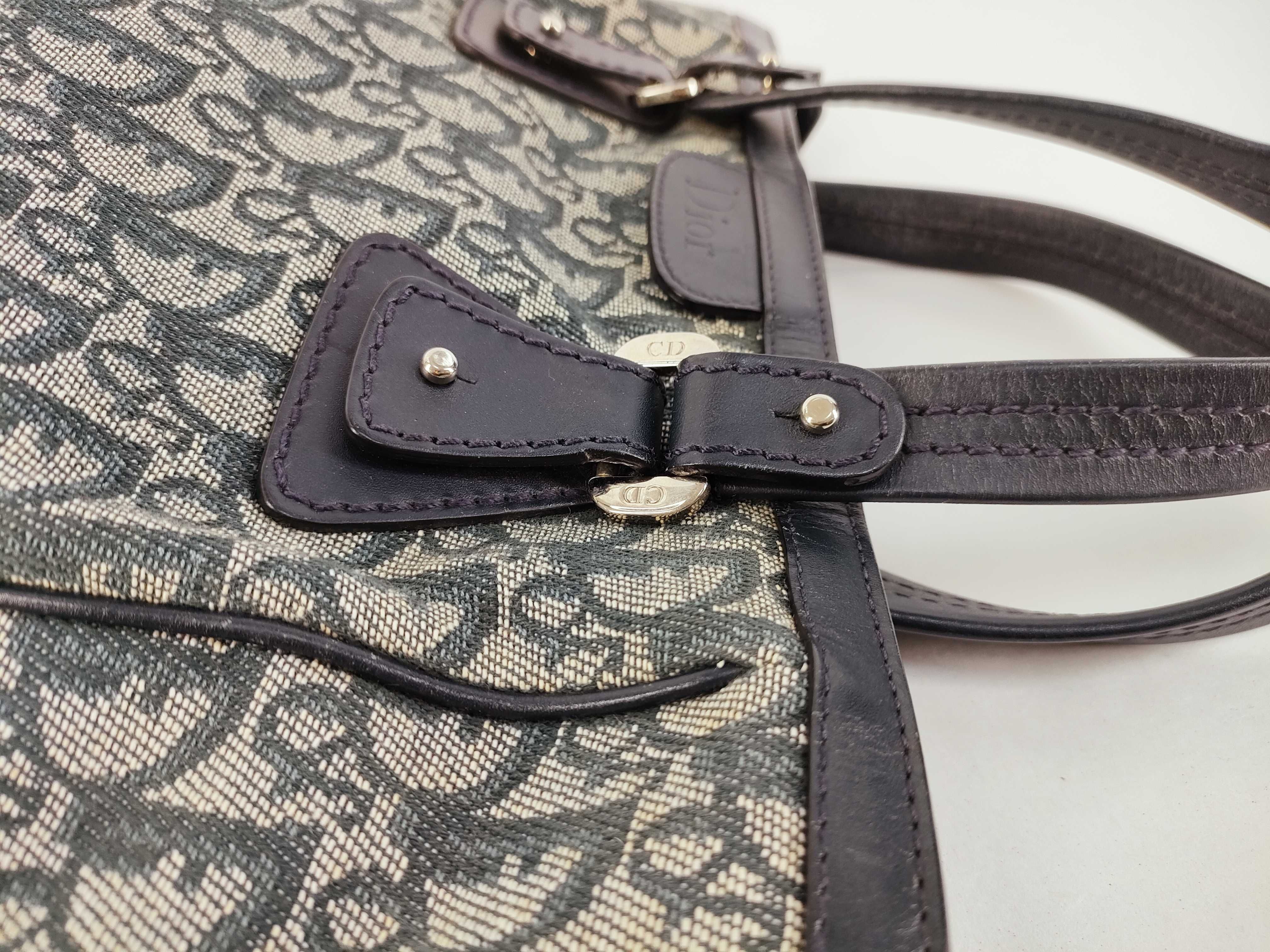 Trotter Christian Trotter pattern canvas handbag — view 5