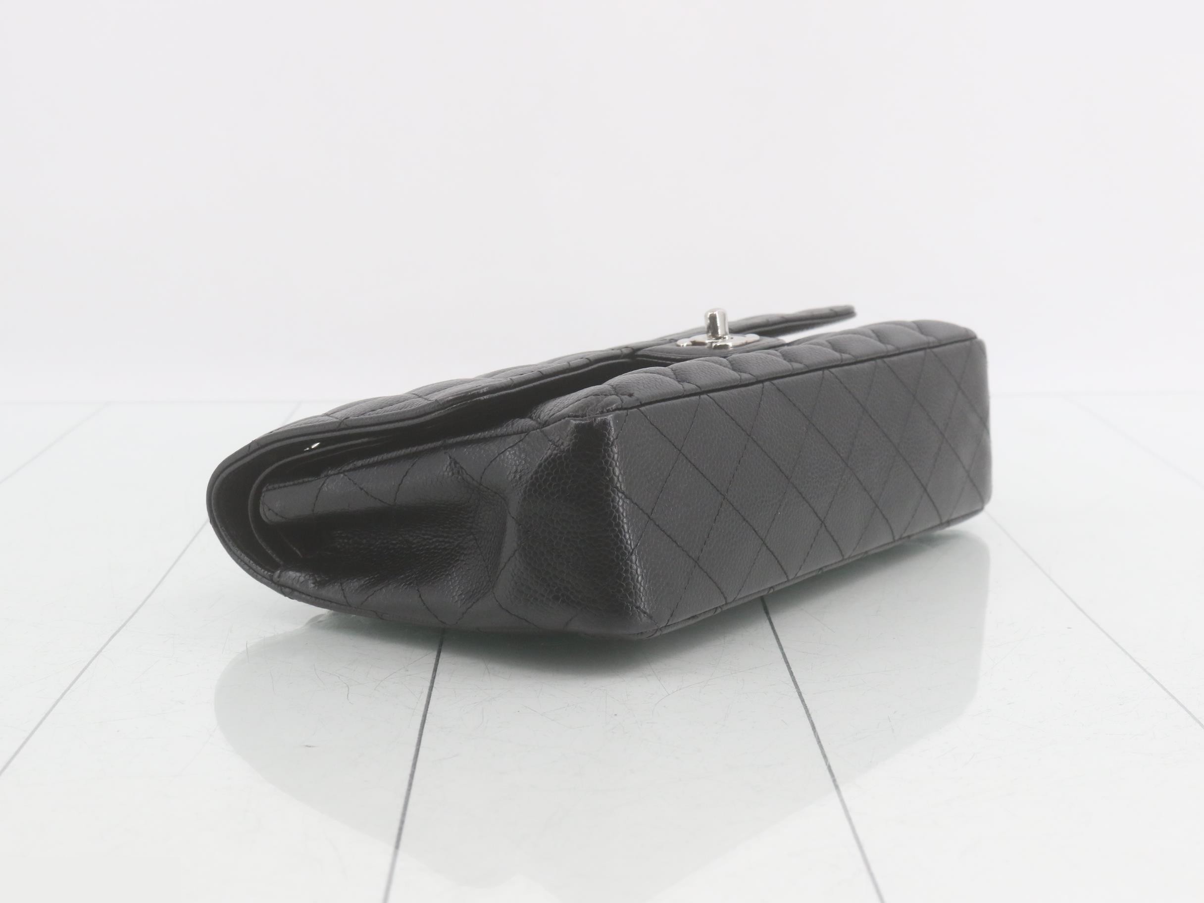 Caviar Double Flap 25 Shoulder Bag, Serial Number 18 — view 5