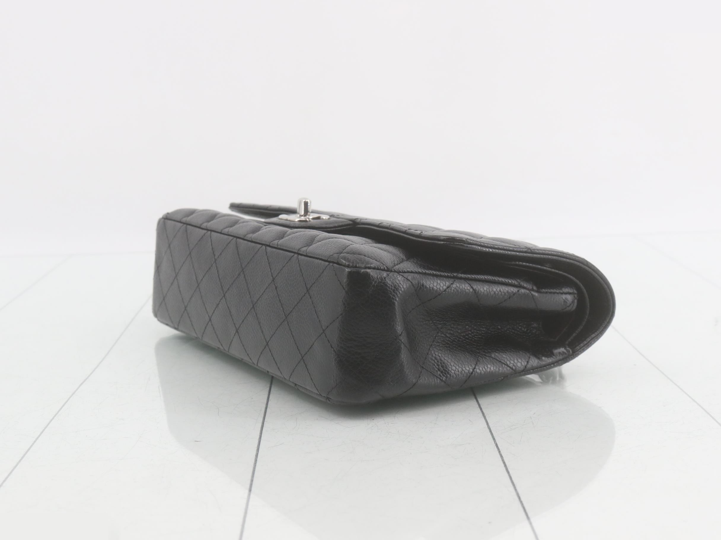Caviar Double Flap 25 Shoulder Bag, Serial Number 18 — view 6