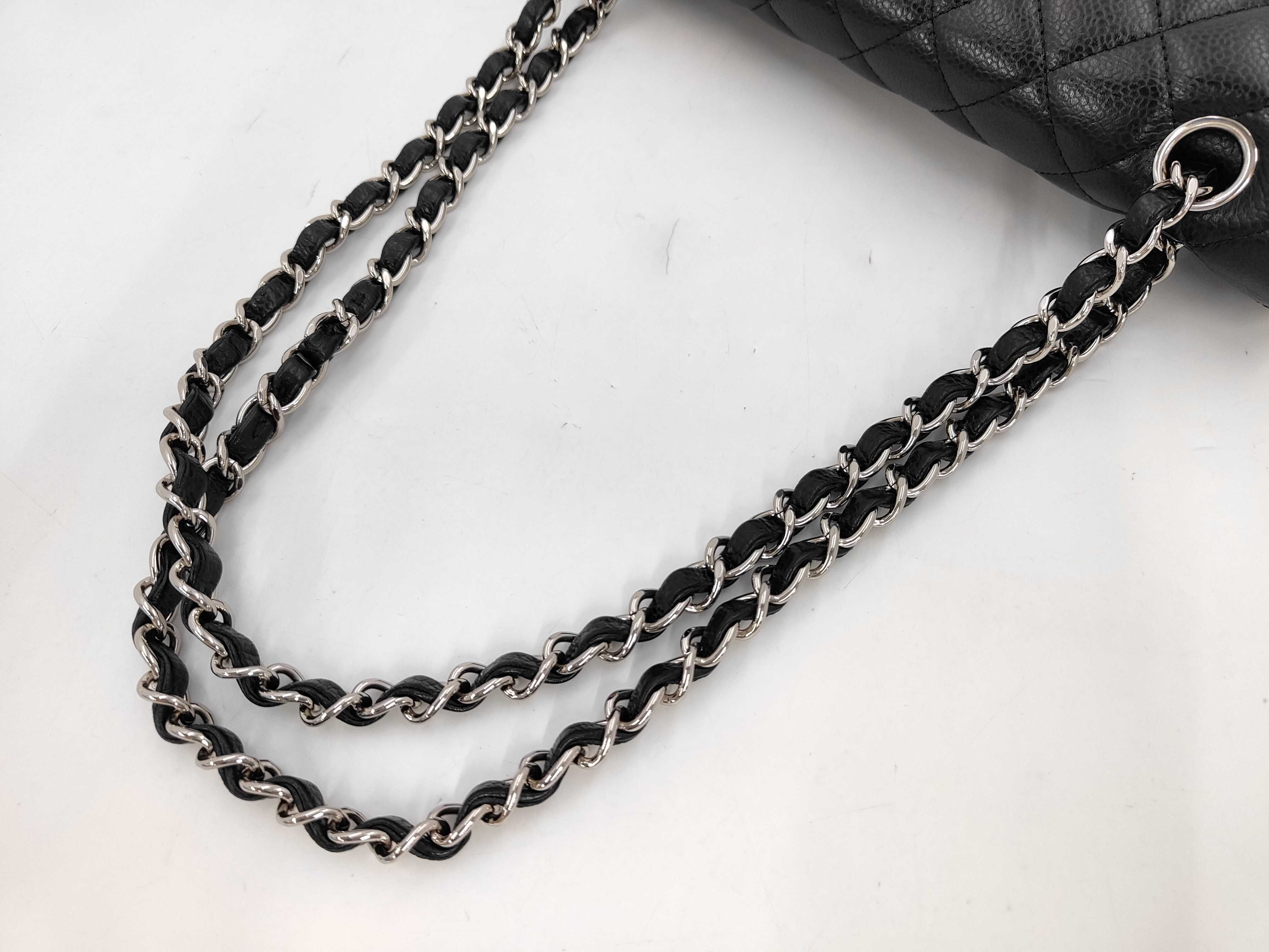 Matelassé 25 Caviar Leather Black Silver Hardware Serial Number 21-series Shoulder Bag — view 4