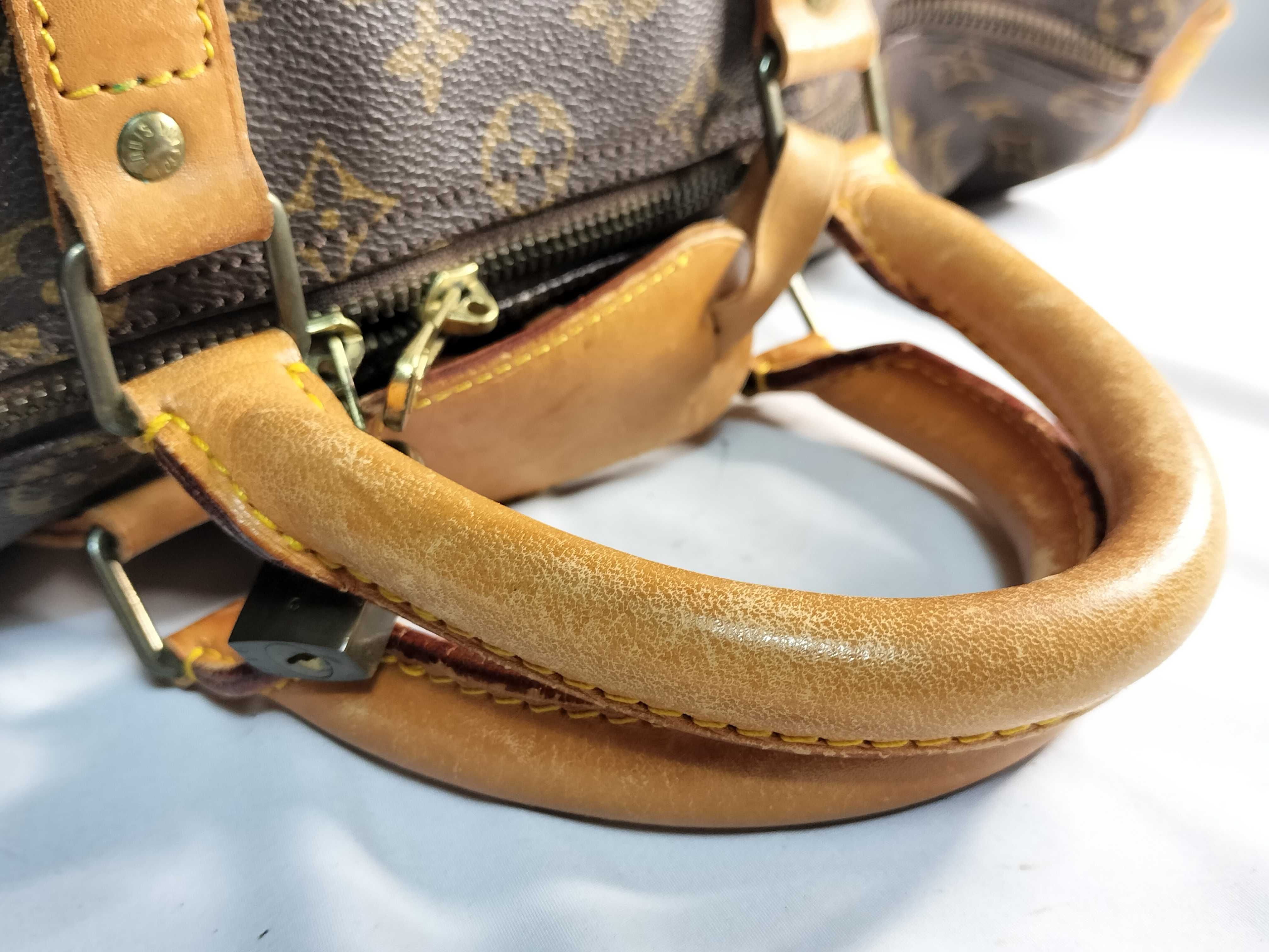 Monogram Keepall Bandoulière 55 M41414 SA852 Brown Boston Bag — view 3