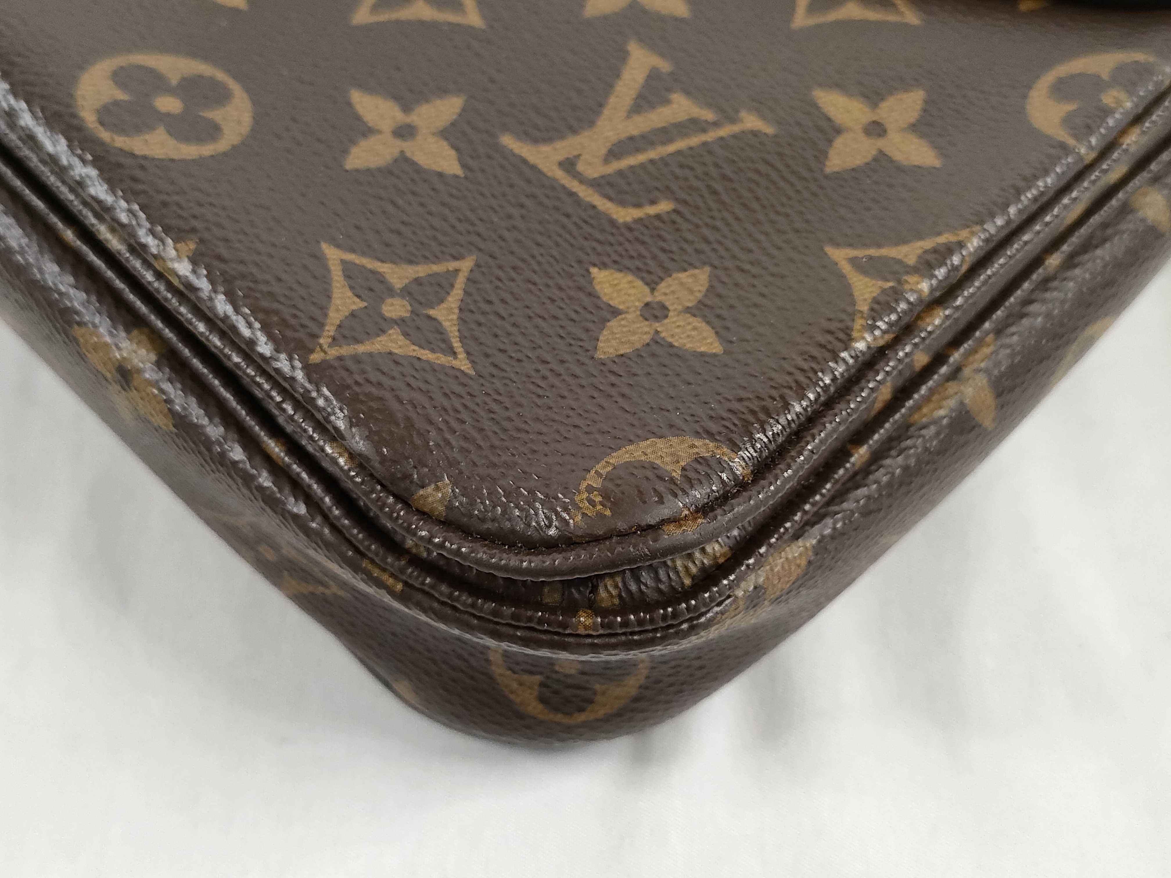 Monogram Louis Vuitton Message Shoulder Bag Handbag — view 7