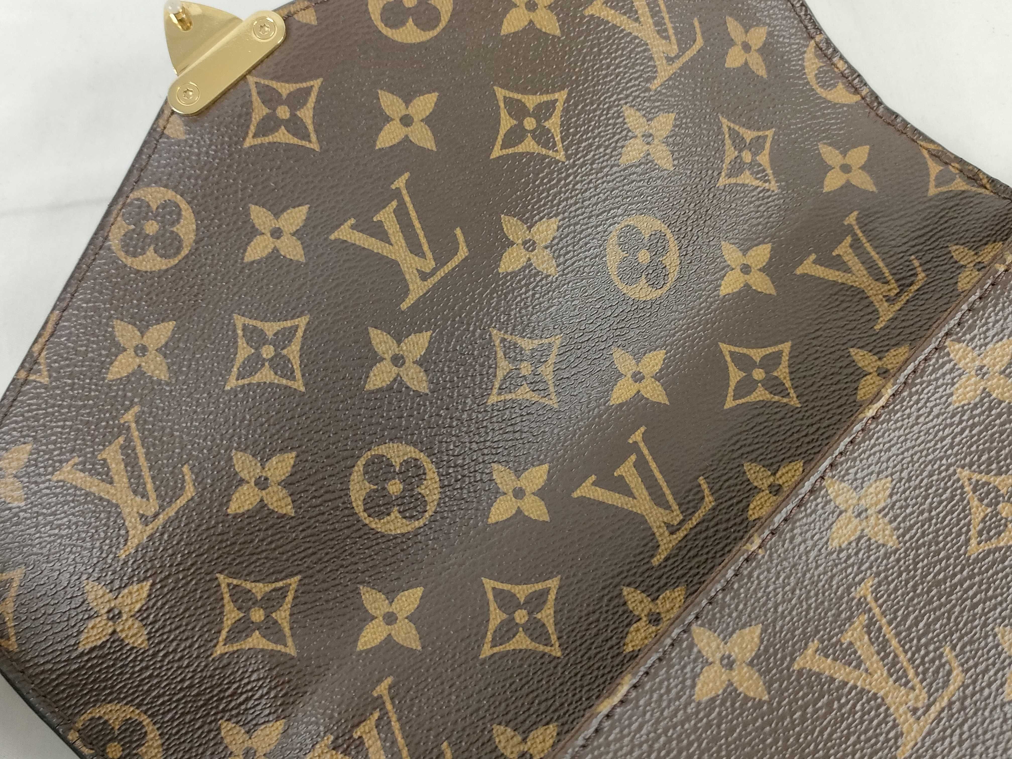 Monogram Louis Vuitton Message Shoulder Bag Handbag — view 9