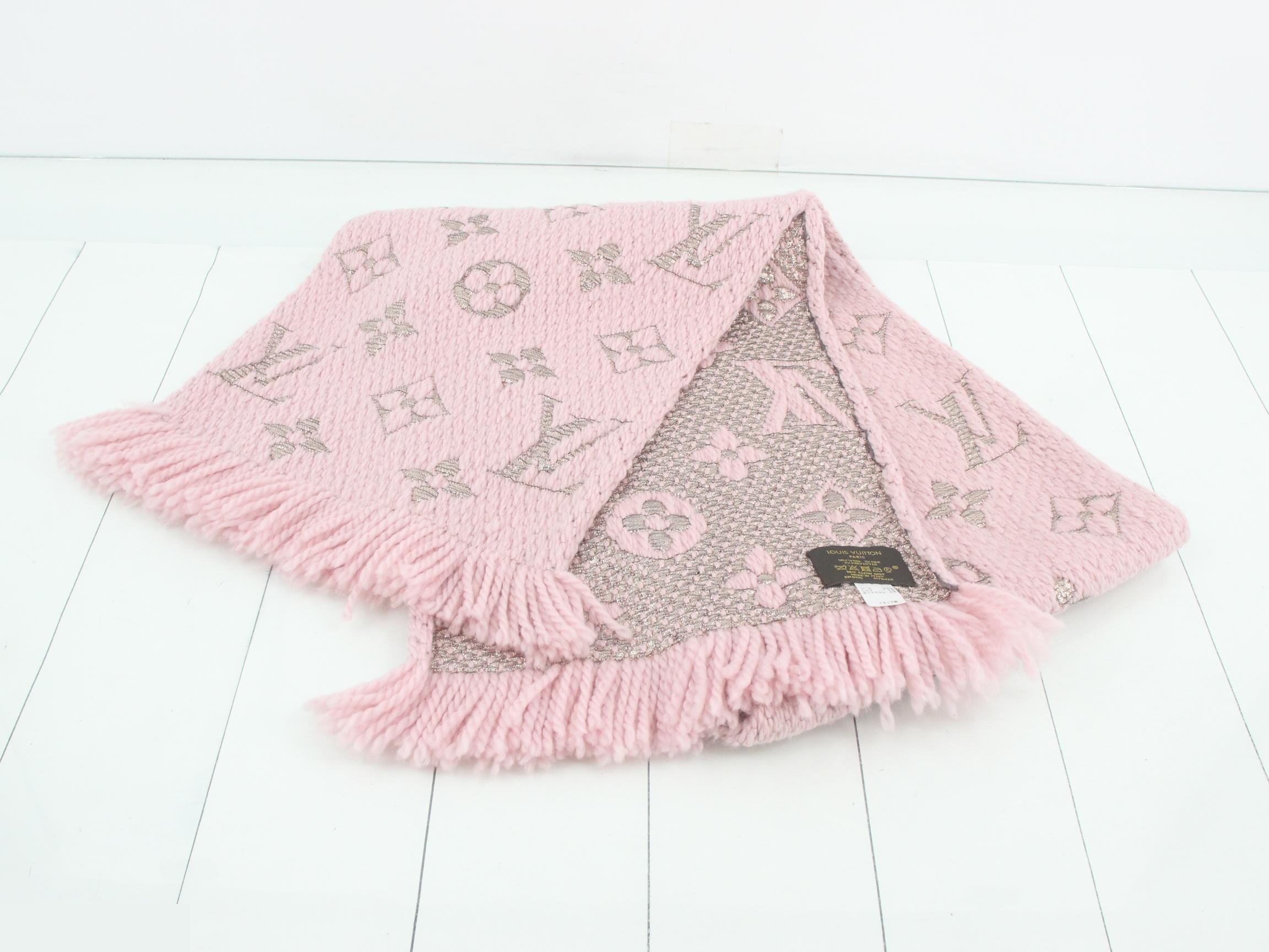 Logo Mania Long Scarf, with domestic tag, pink — view 2