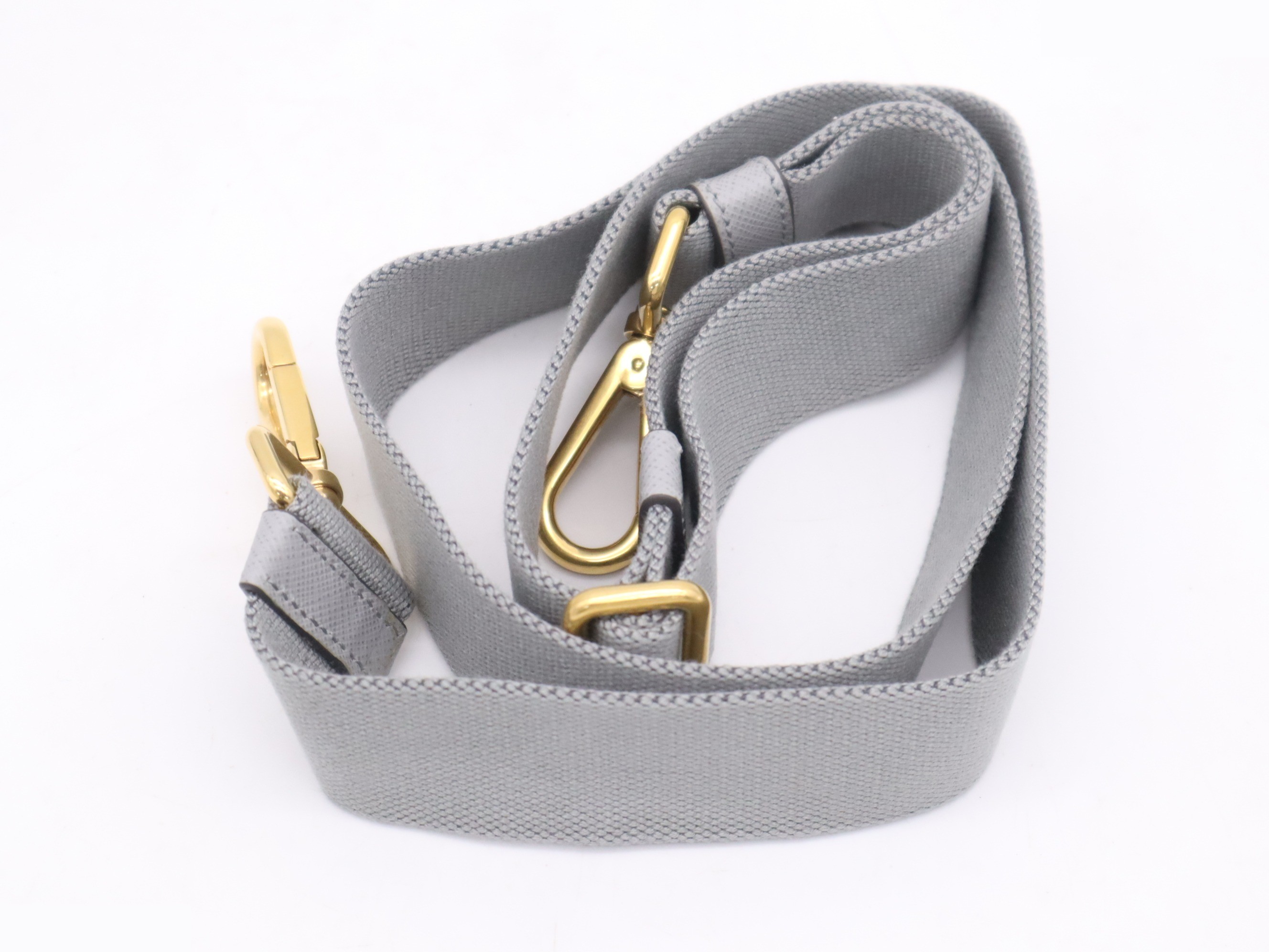 Denim Canapa Tote Bag MINI White with Gold Hardware — view 8