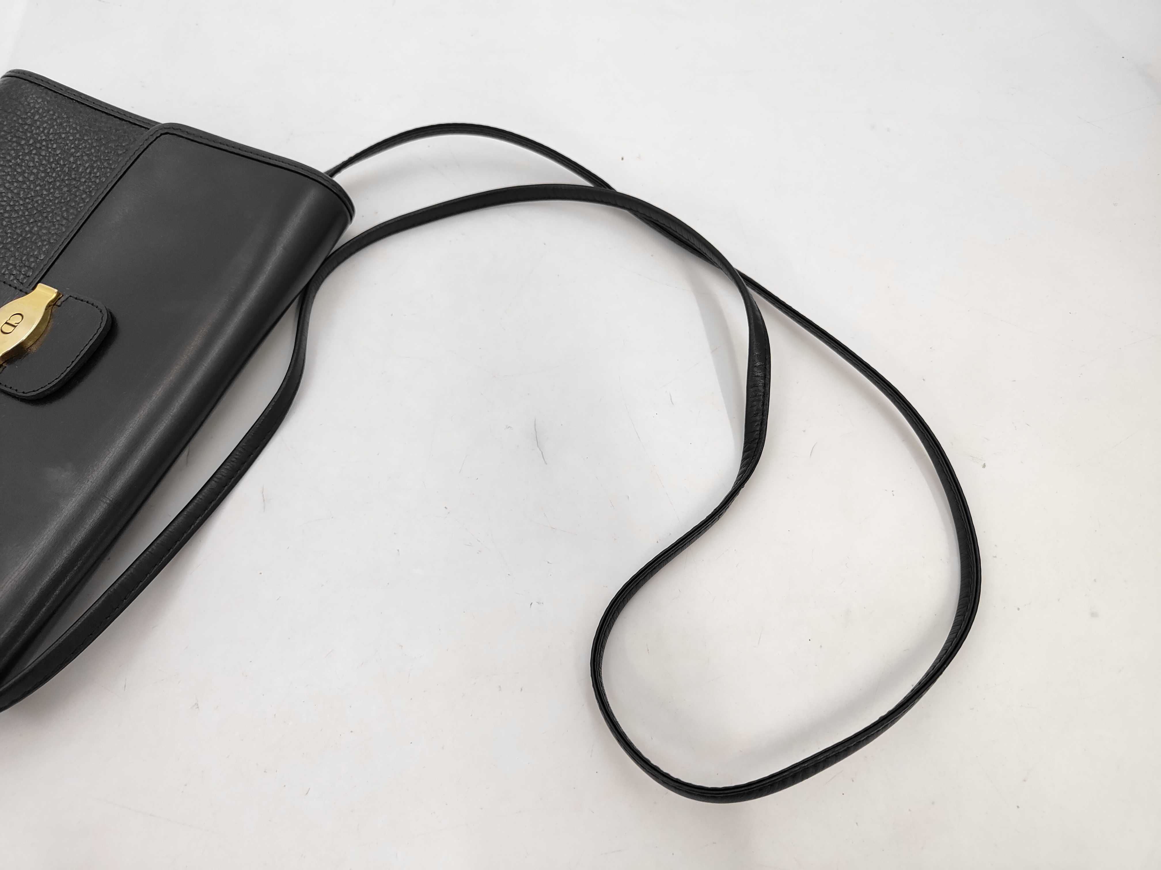CD Logo Leather Shoulder Bag — view 5
