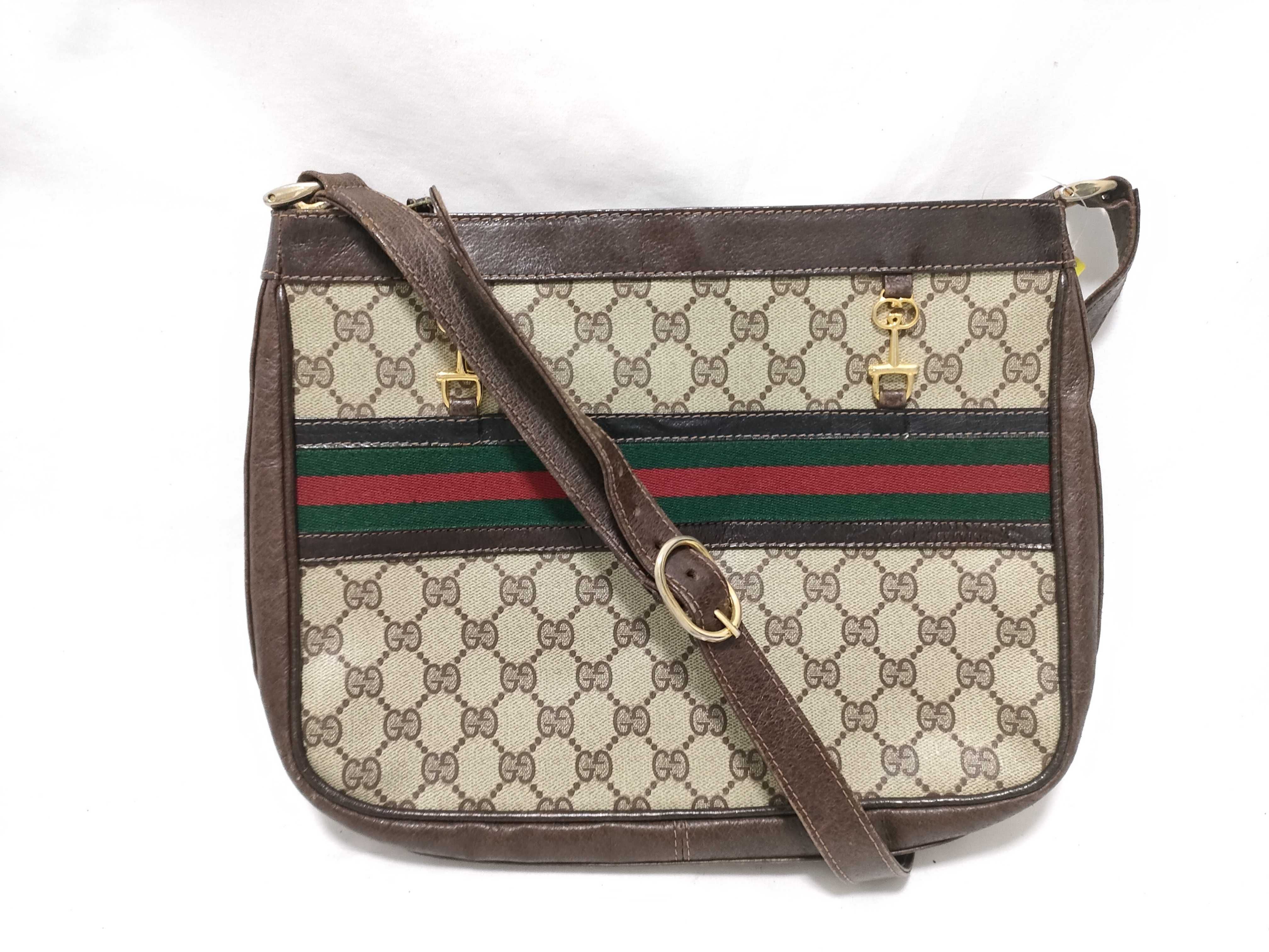 GG Canvas Old Sherry Line Shoulder Bag