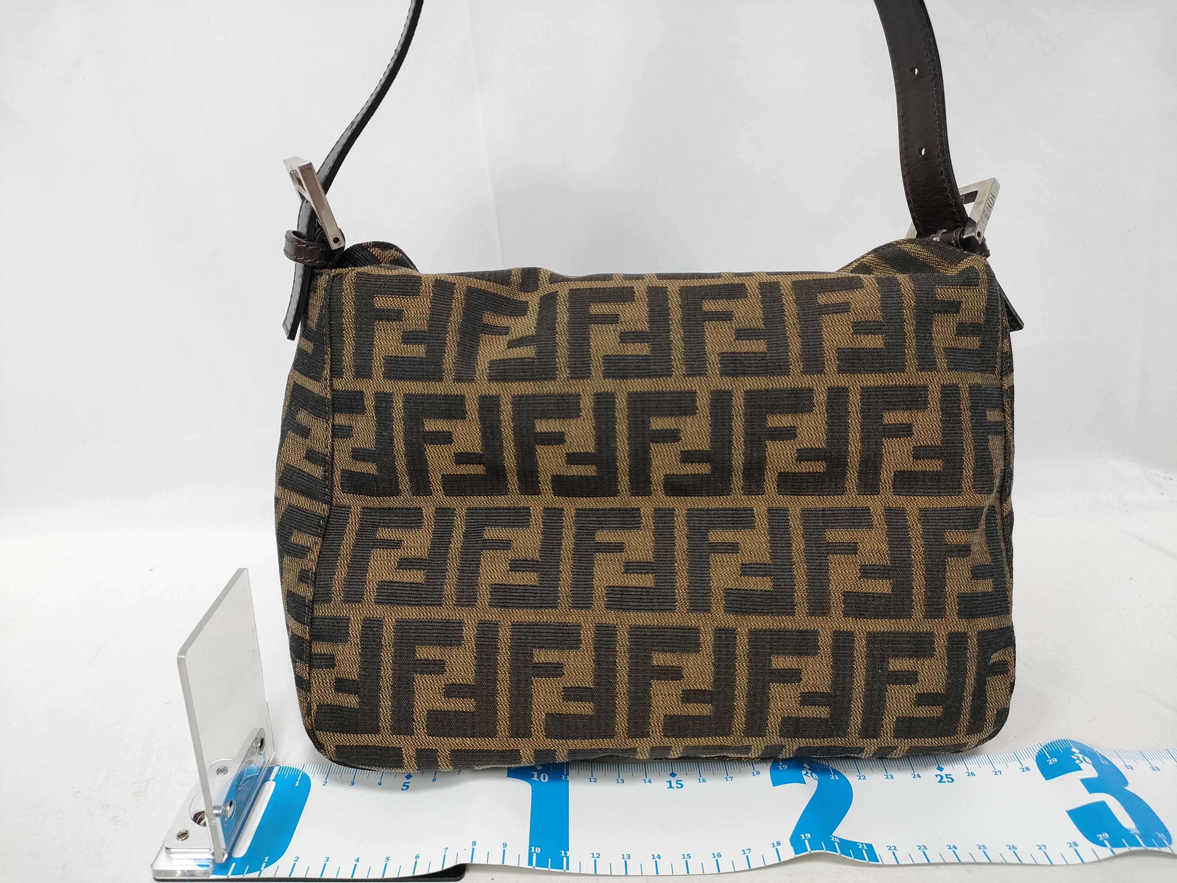 Zucca Canvas x Leather Shoulder Bag, Brown, 26426 (Shoulder Bag) — view 2