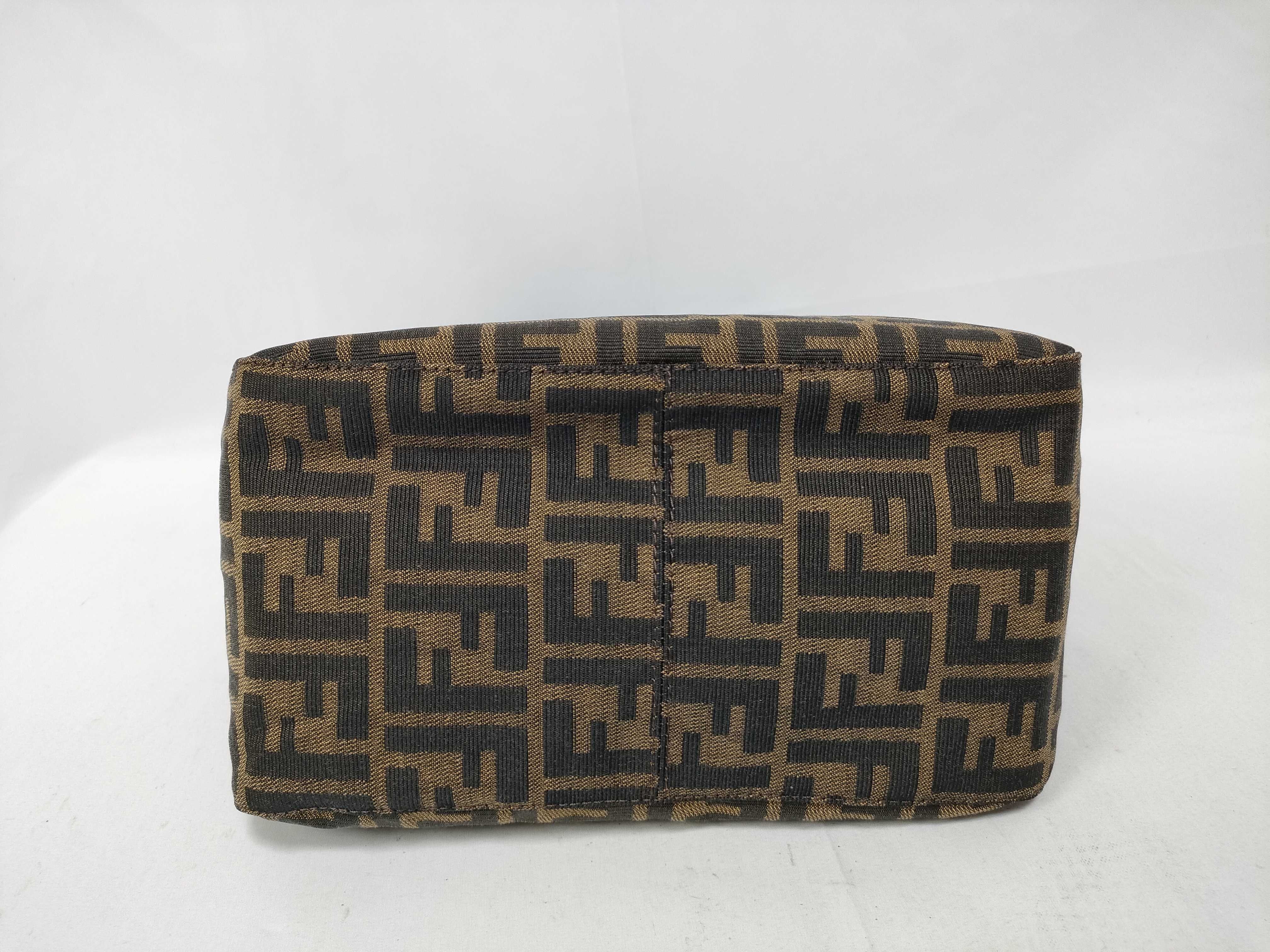 Zucca Canvas x Leather Shoulder Bag, Brown, 26426 (Shoulder Bag) — view 3