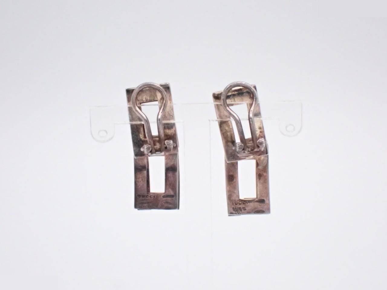 Cutout G Earrings, SV925, 12.4g — view 2
