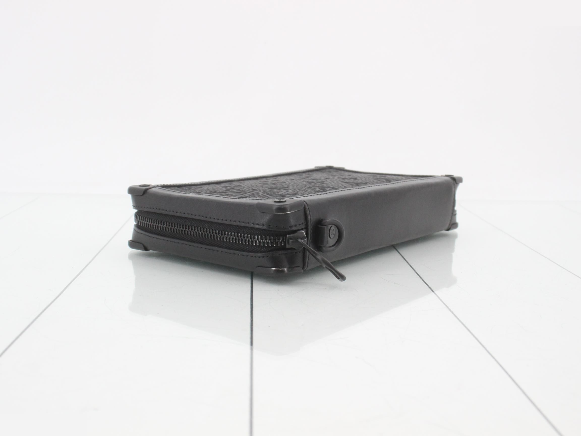 Monogram Taurillon Soft Trunk - Black — view 5