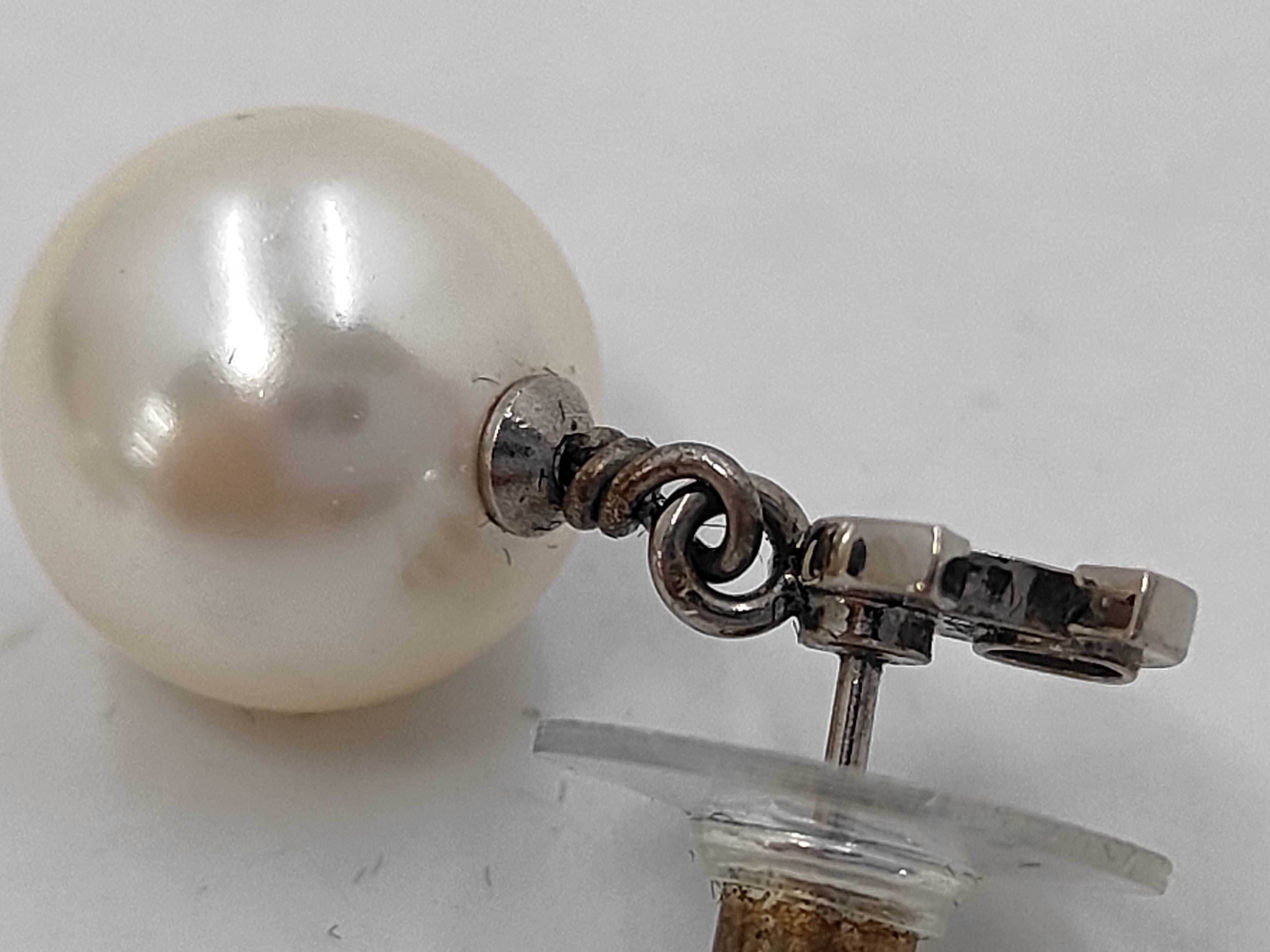 CC Mark Drop Pearl Earrings — view 5