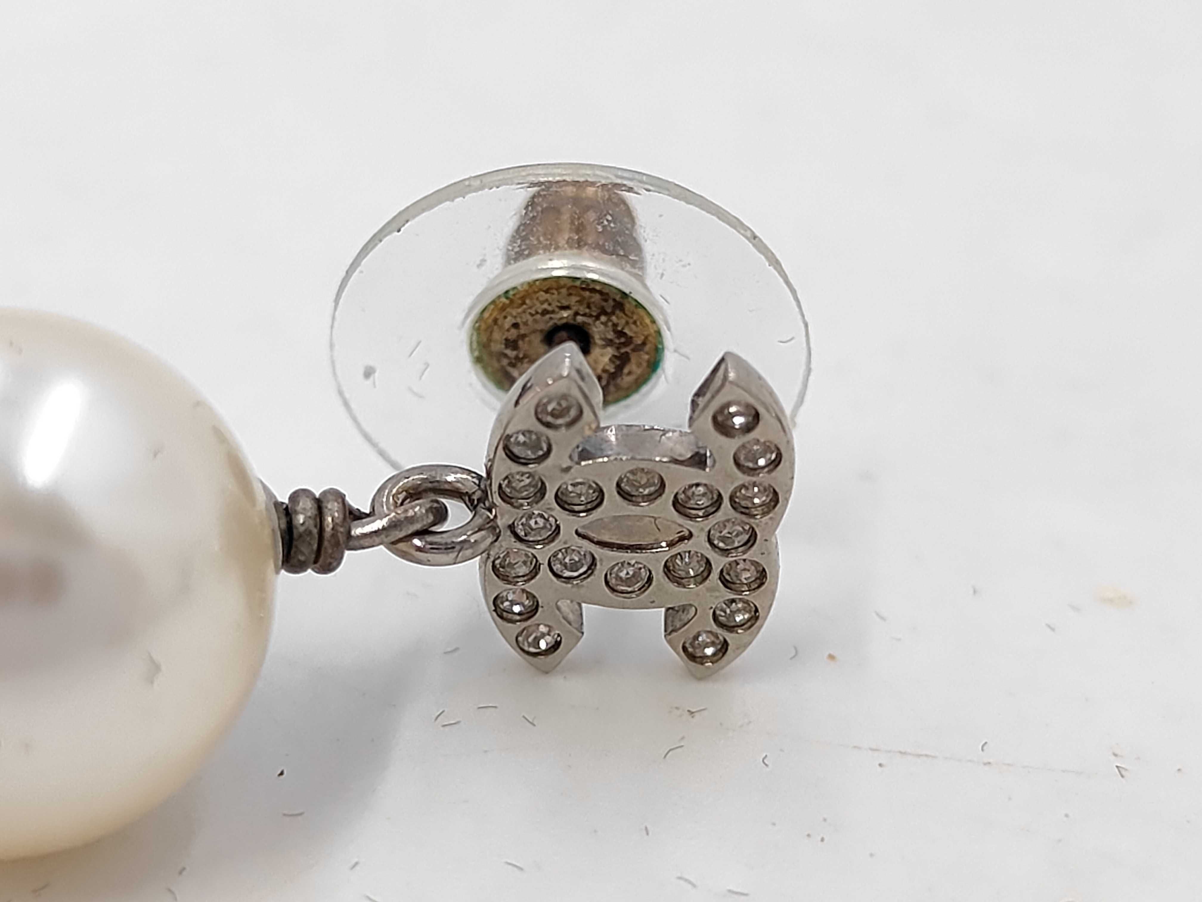 CC Mark Drop Pearl Earrings — view 6