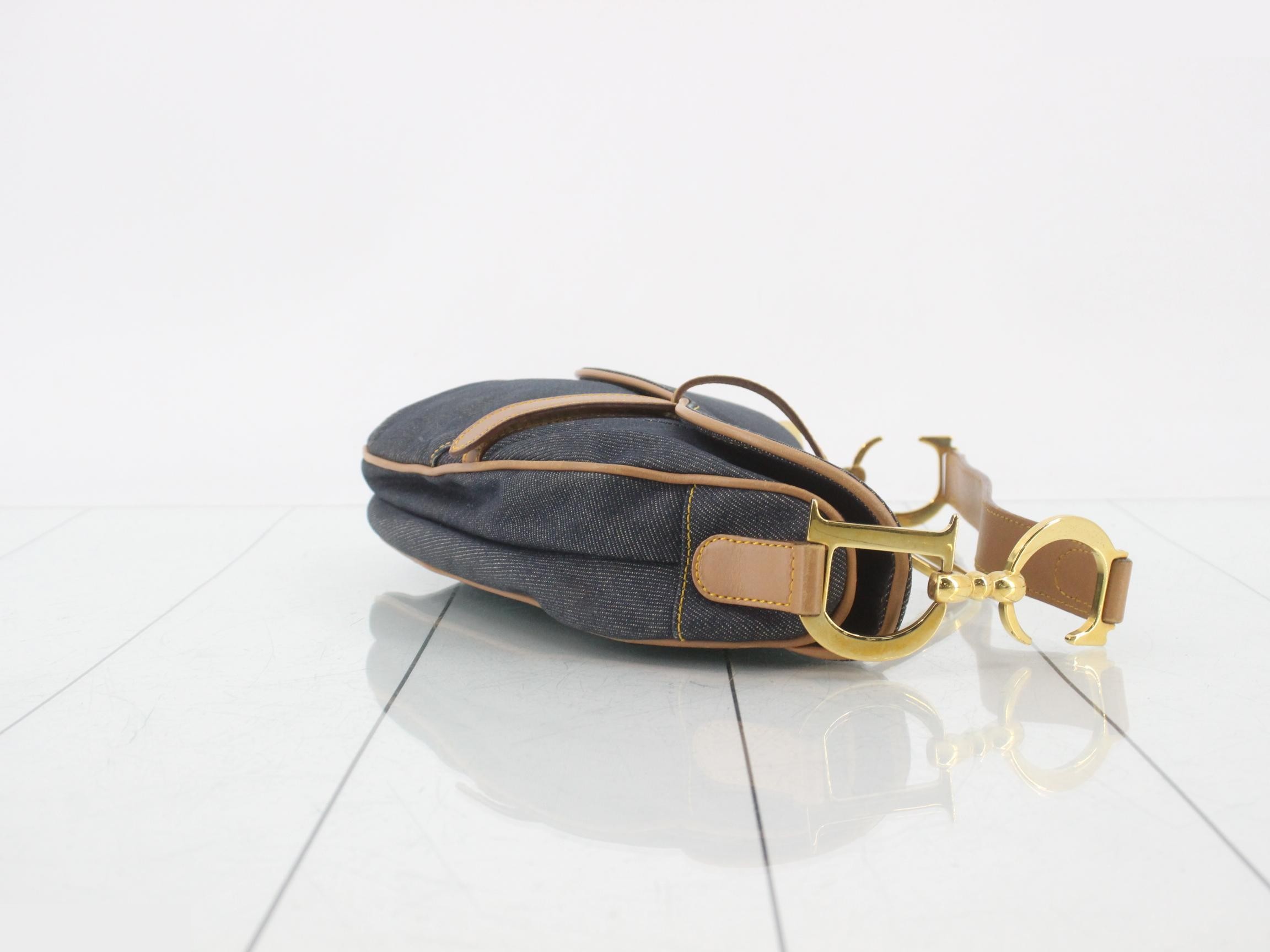 Denim handbag, saddle bag — view 3