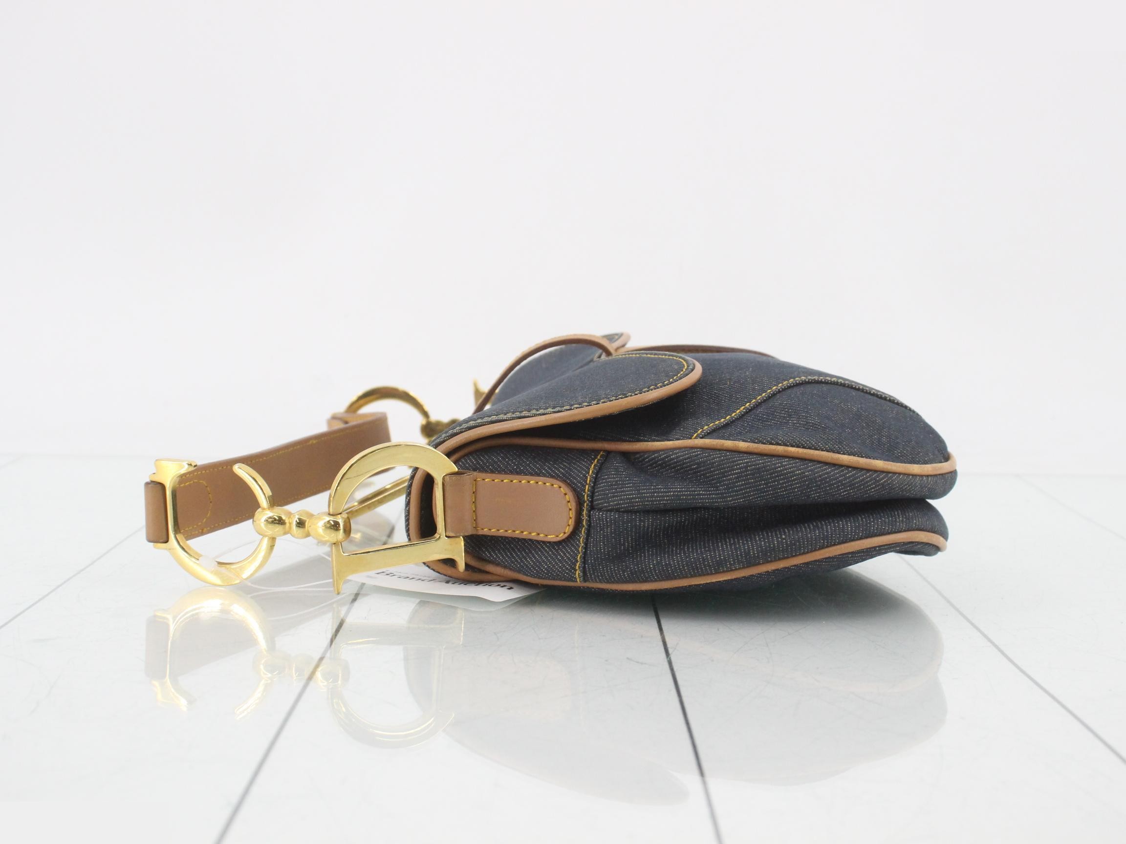 Denim handbag, saddle bag — view 4